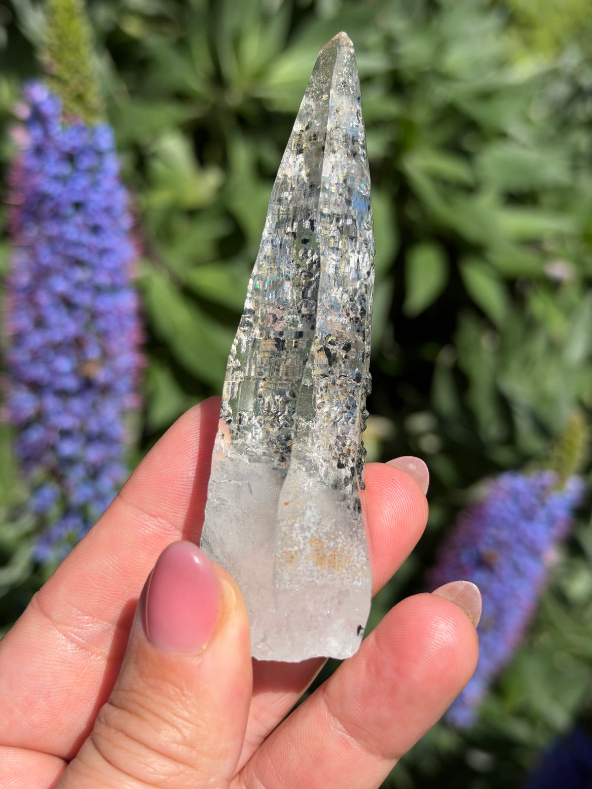 Tessin Quartz with Chlorite, Ganesh Himal, Nepal