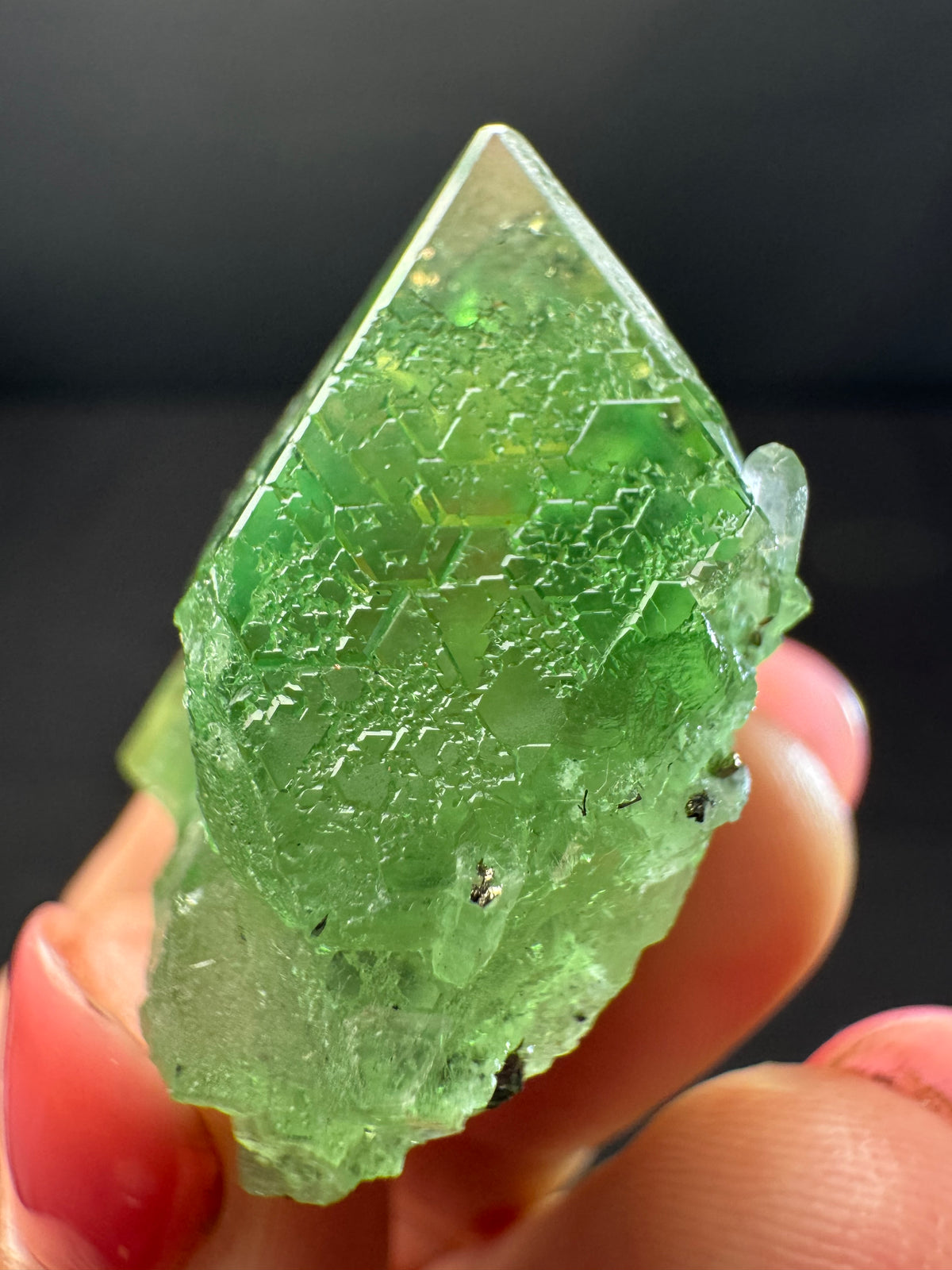 Fluorite with Pyrite, Milpo Mine, Peru
