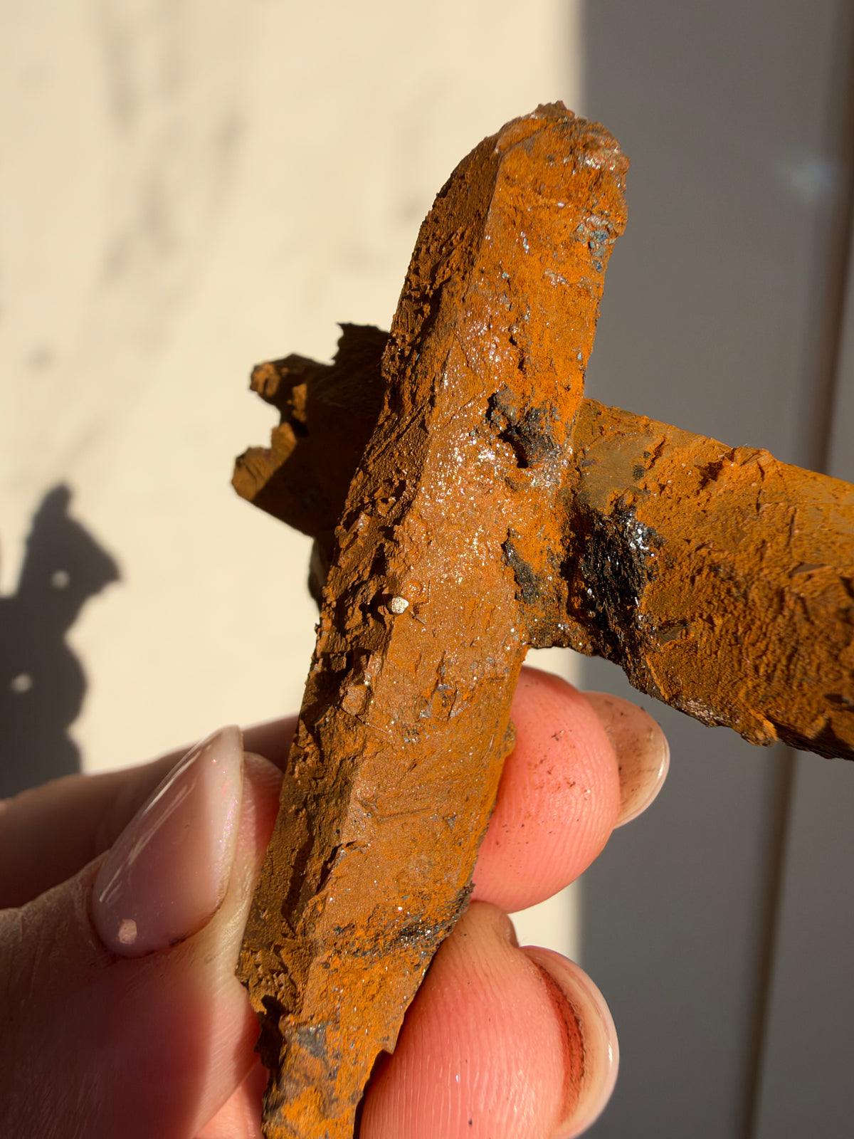 "Iron Cross" Quartz with Limonite, Imini Mine, Morocco