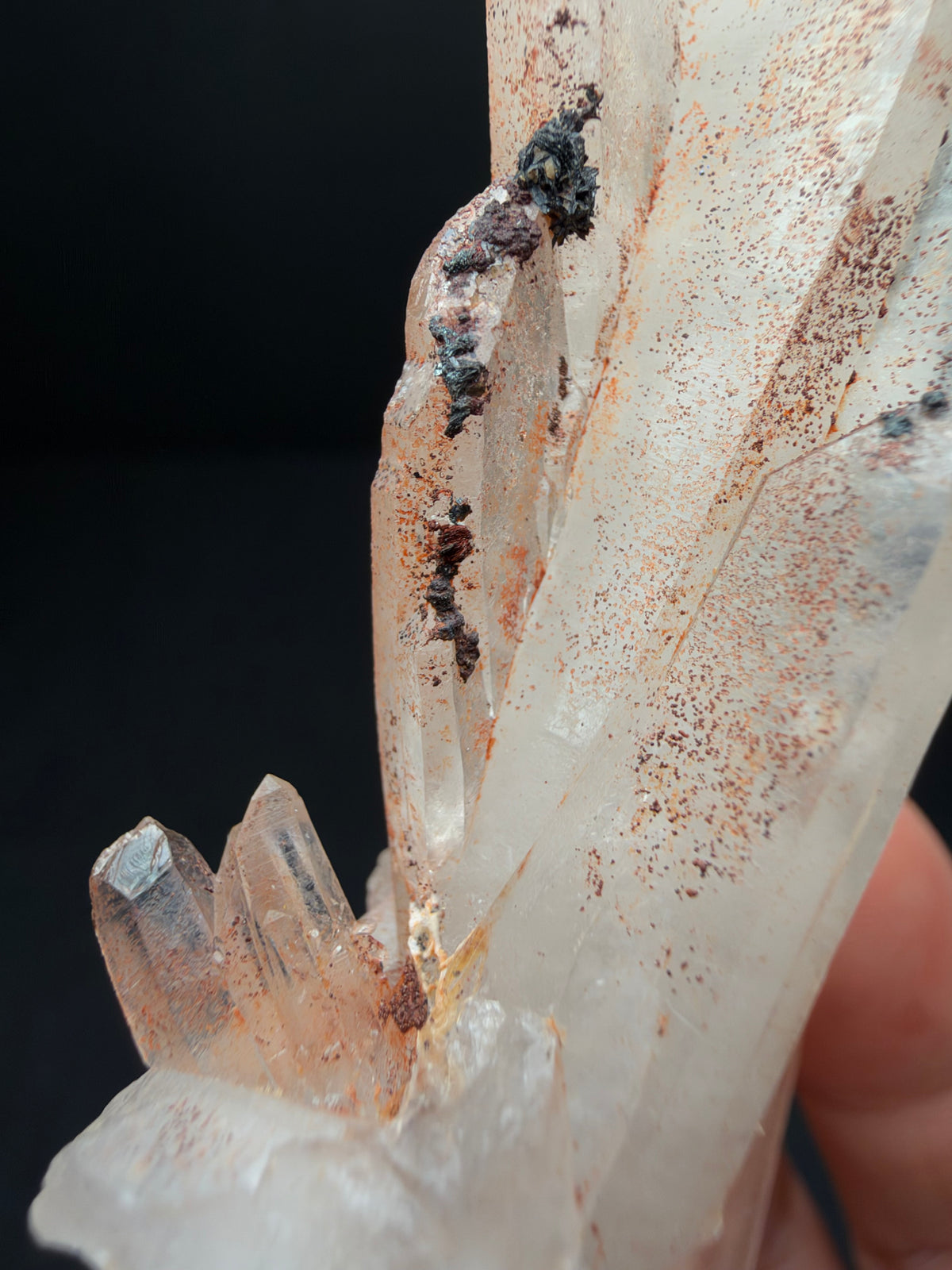 Faden Quartz with Hematite, Iouriren Mine, Morocco