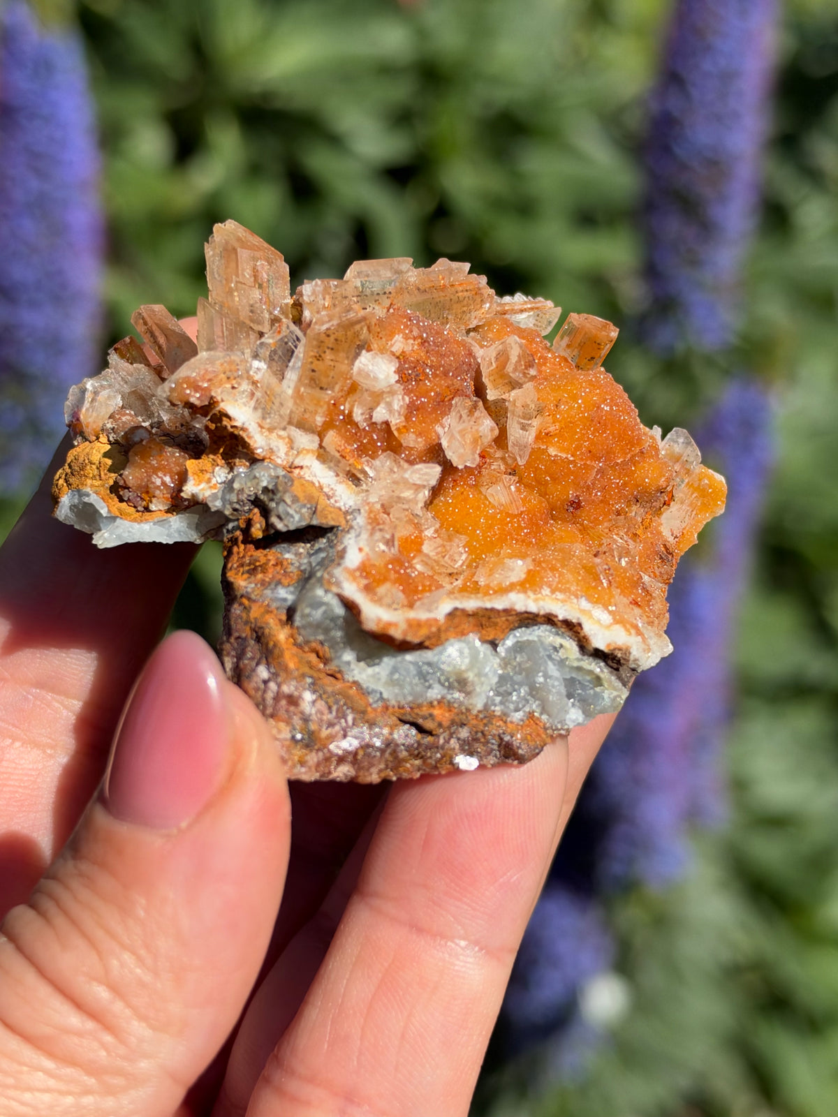 Smithsonite & Gypsum, Lavrion, Greece
