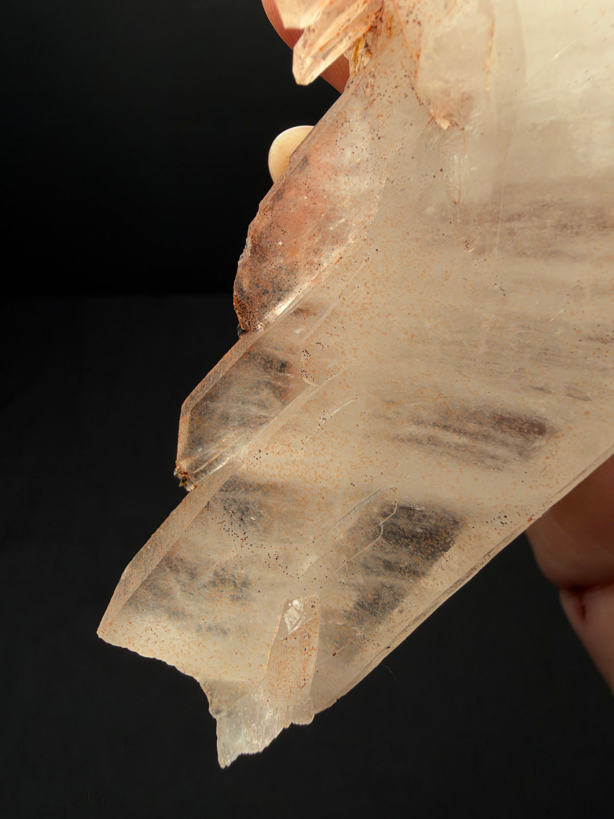 Faden Quartz with Hematite, Iouriren Mine, Morocco