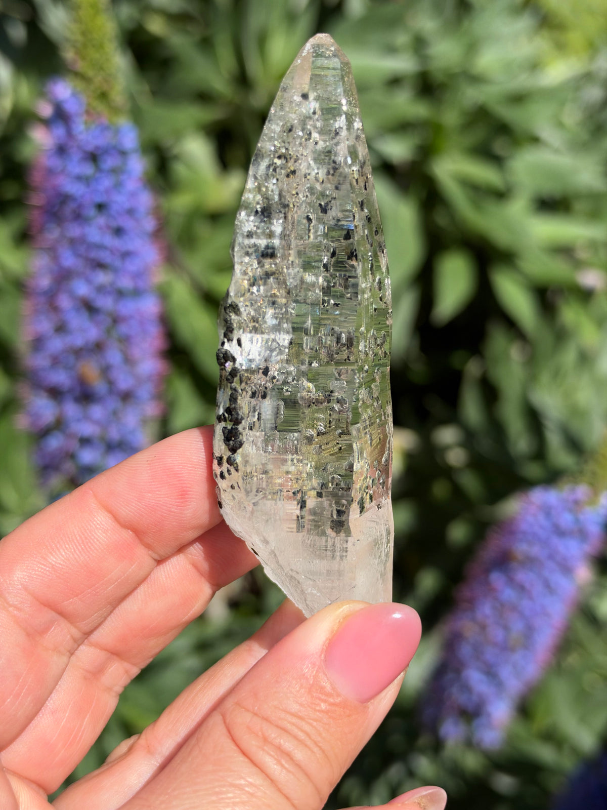 Tessin Quartz with Chlorite, Ganesh Himal, Nepal