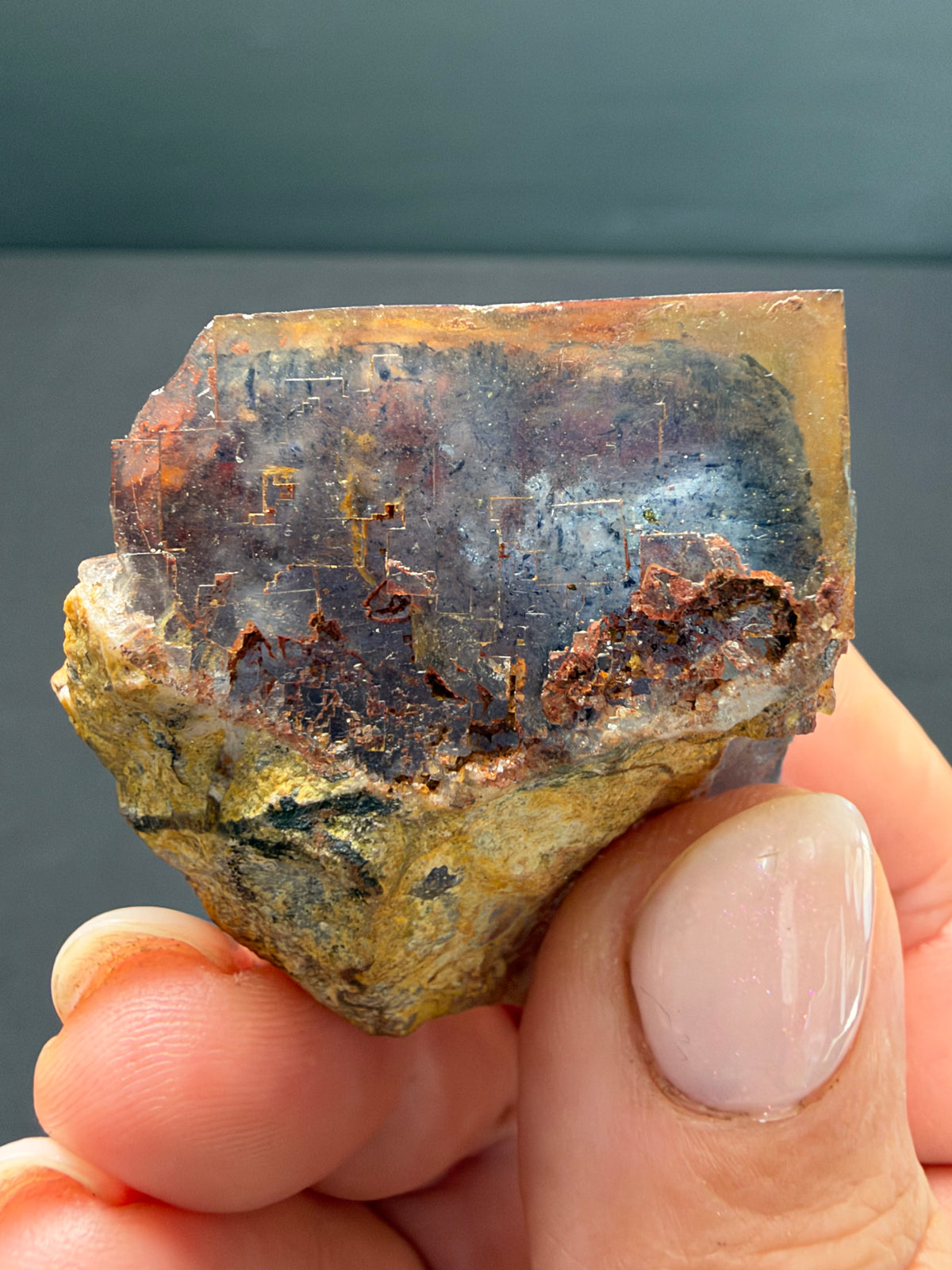 Fluorite, El Hamam Mine, Morocco