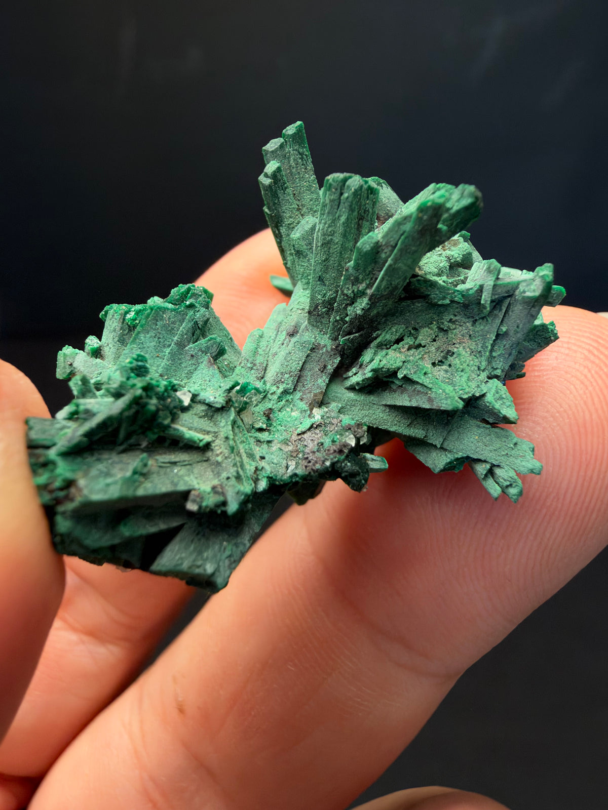 Malachite after Azurite (Pseudomorph), Kerrouchen, Morocco
