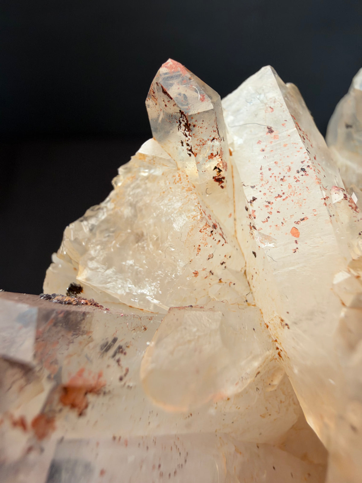 Faden Quartz with Hematite, Iouriren Mine, Morocco