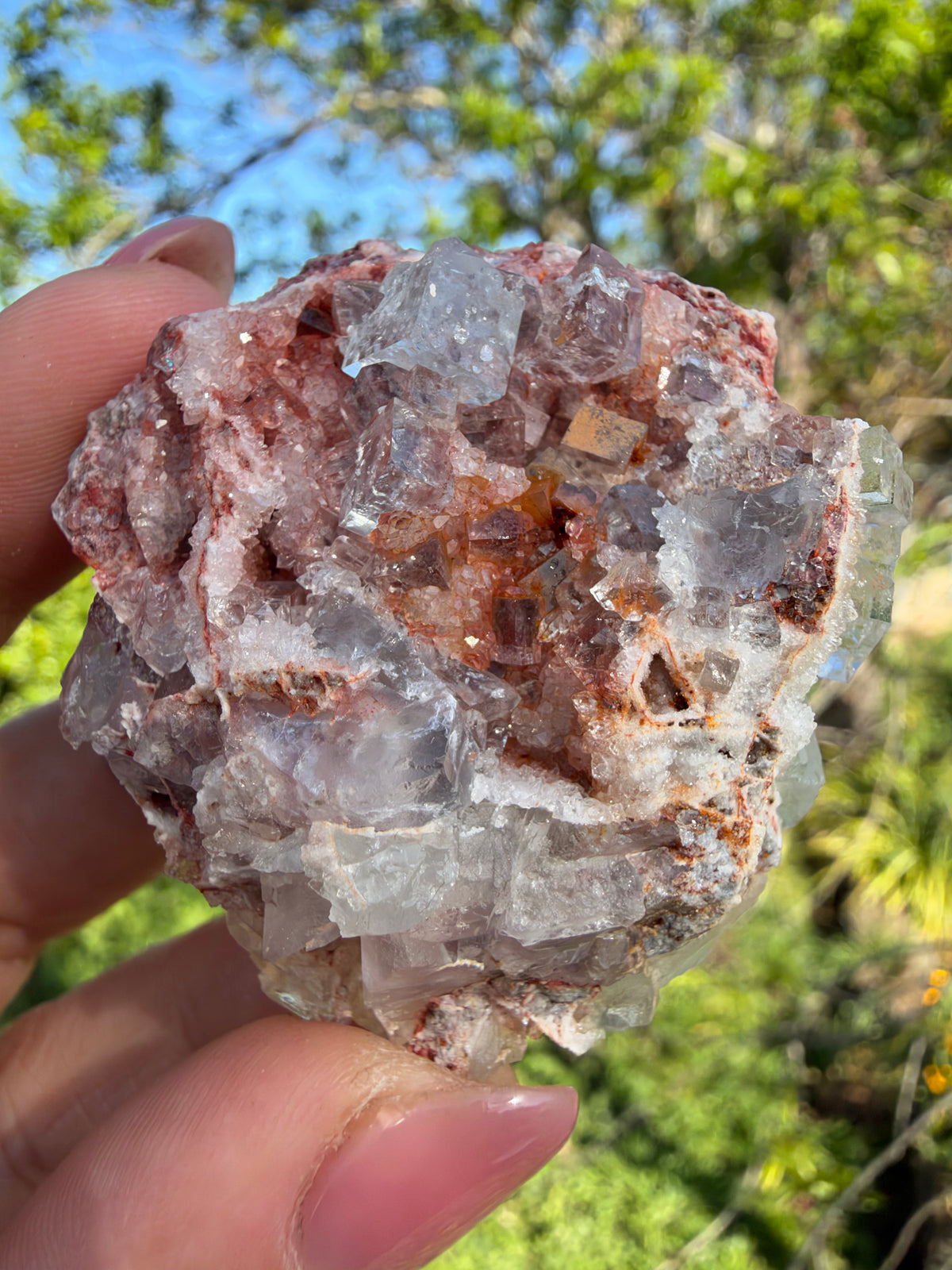 Lilac Fluorite, Hilarion Mine, Lavrion, Greece