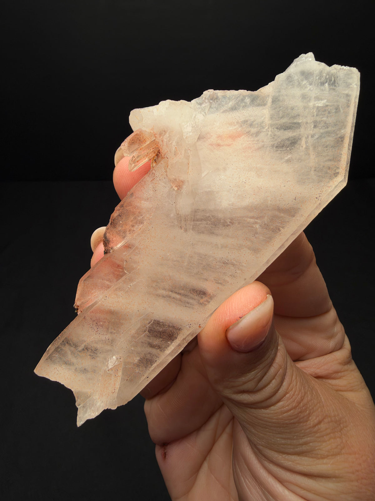 Faden Quartz with Hematite, Iouriren Mine, Morocco