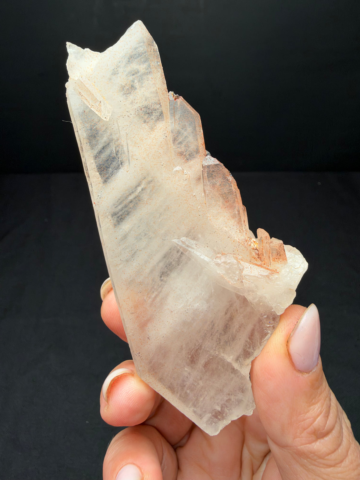 Faden Quartz with Hematite, Iouriren Mine, Morocco