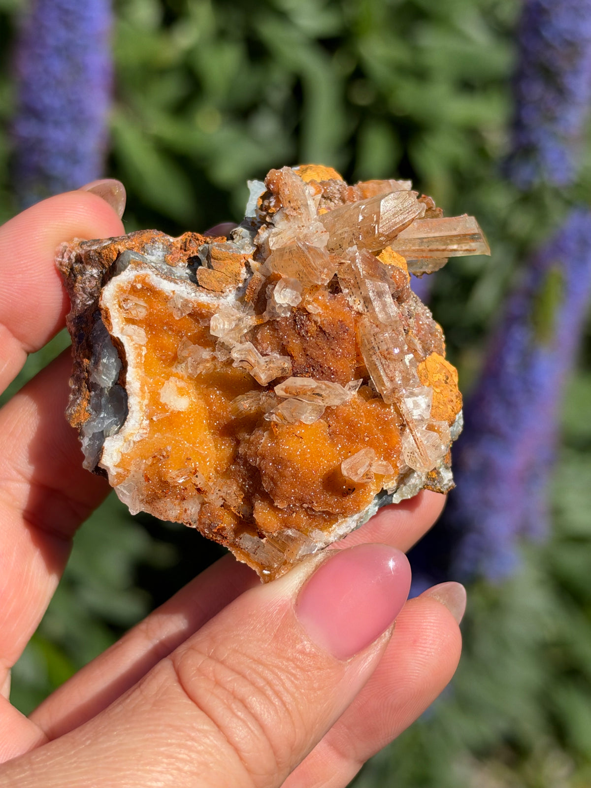 Smithsonite & Gypsum, Lavrion, Greece