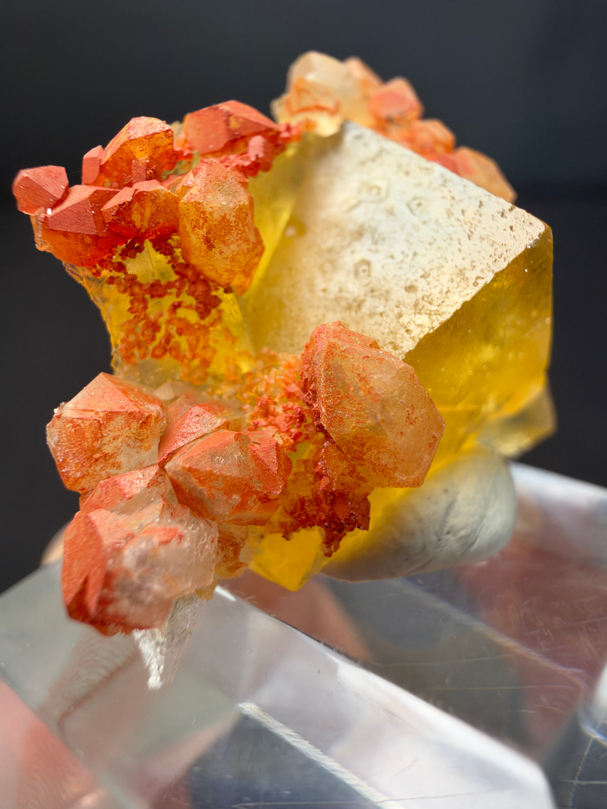 Fluorite with Quartz, Tizi n'Tichka, Morocco