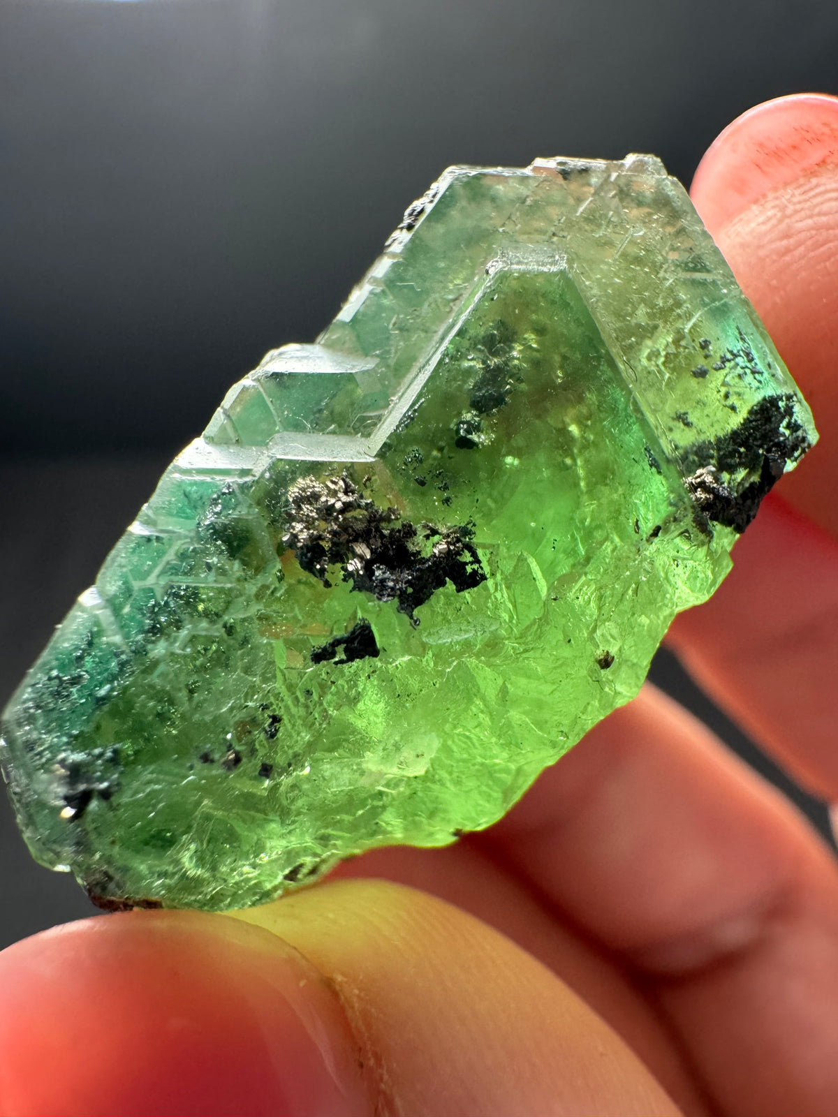 Fluorite with Pyrite, Geocronite-Jordanite, Milpo Mine, Peru
