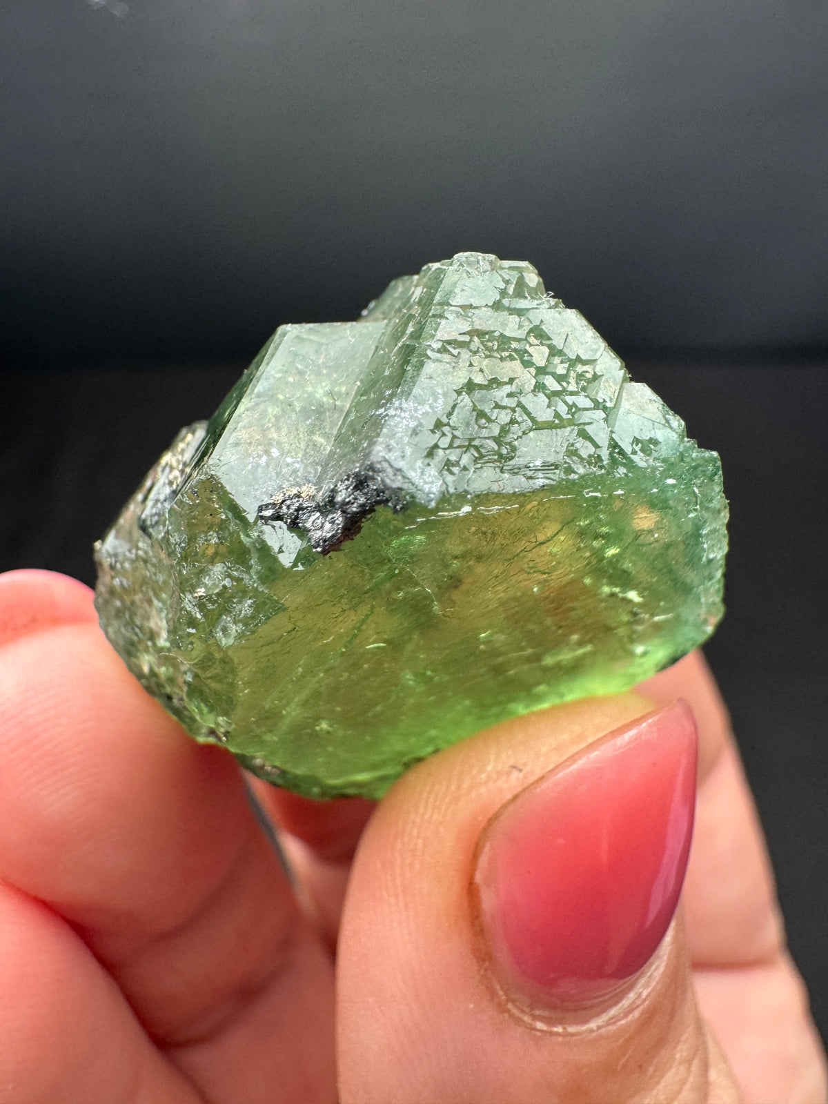 Fluorite with Pyrite, Geocronite-Jordanite, Milpo Mine, Peru