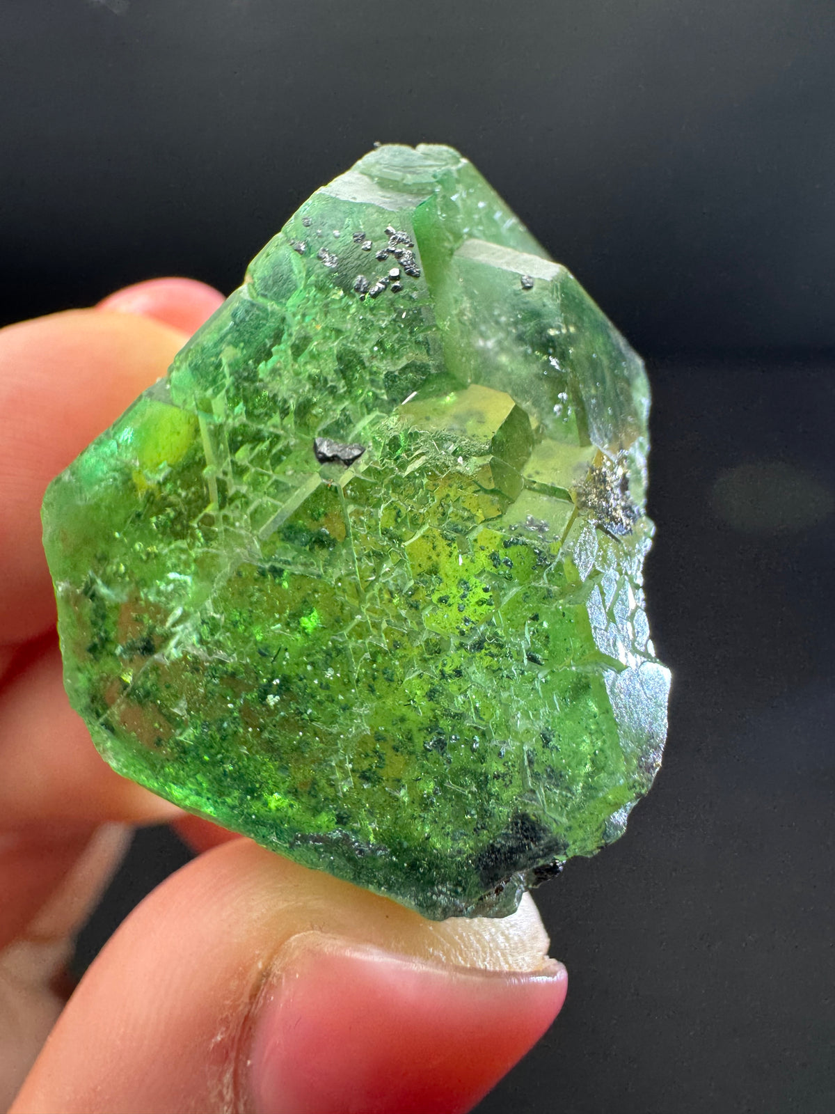 Fluorite with Pyrite, Geocronite-Jordanite, Milpo Mine, Peru