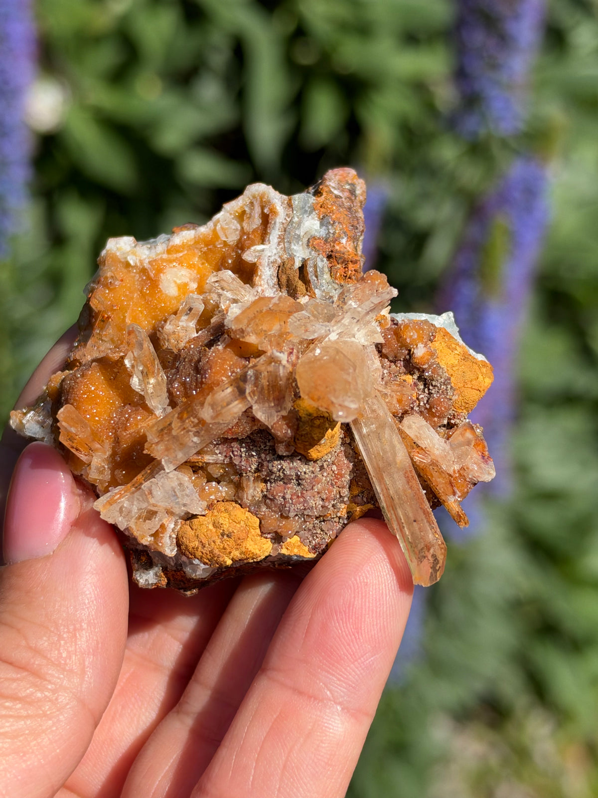 Smithsonite & Gypsum, Lavrion, Greece