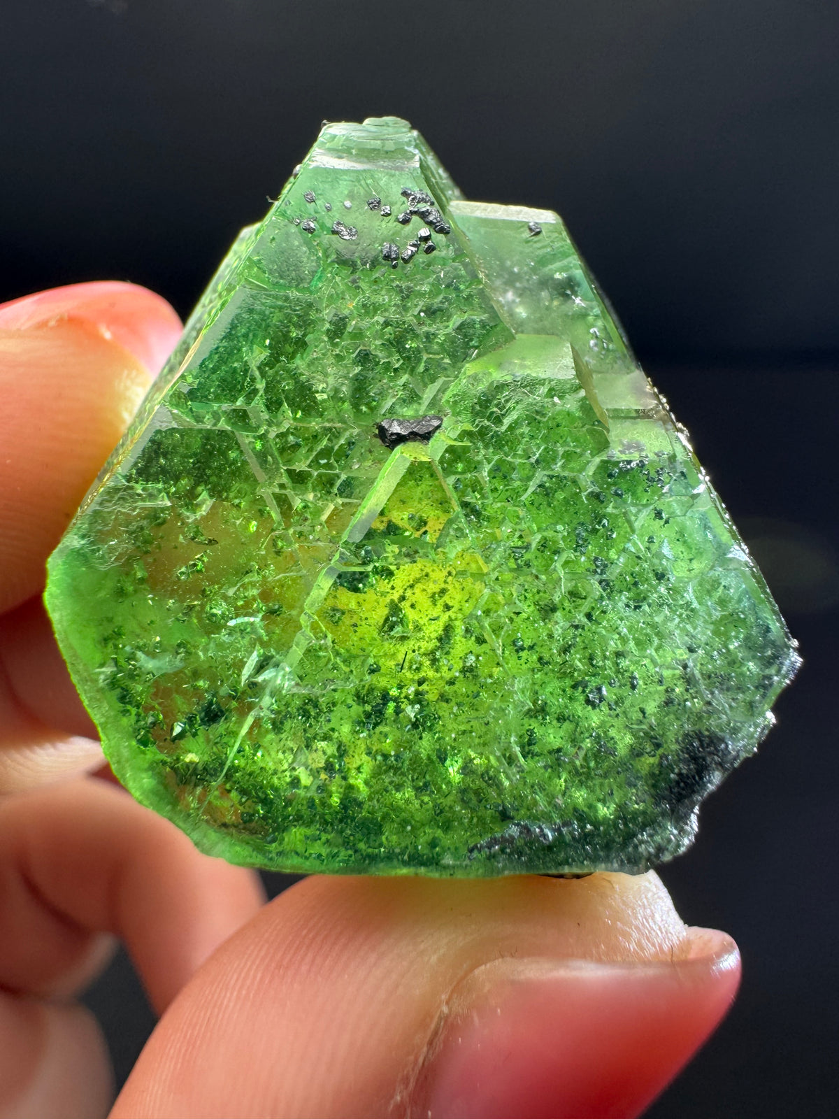 Fluorite with Pyrite, Geocronite-Jordanite, Milpo Mine, Peru
