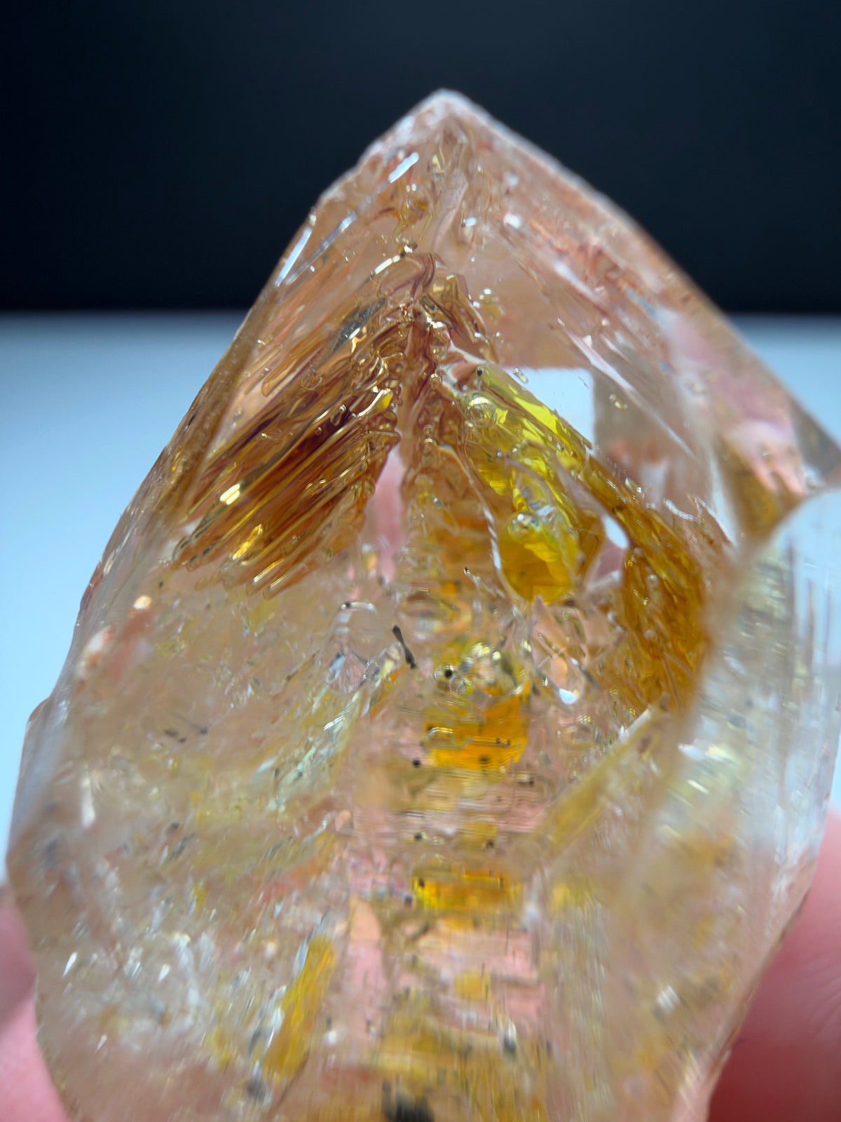 Enhydro Quartz with Moving Sediment & Petroleum Inclusions, Madirobe, Madagascar