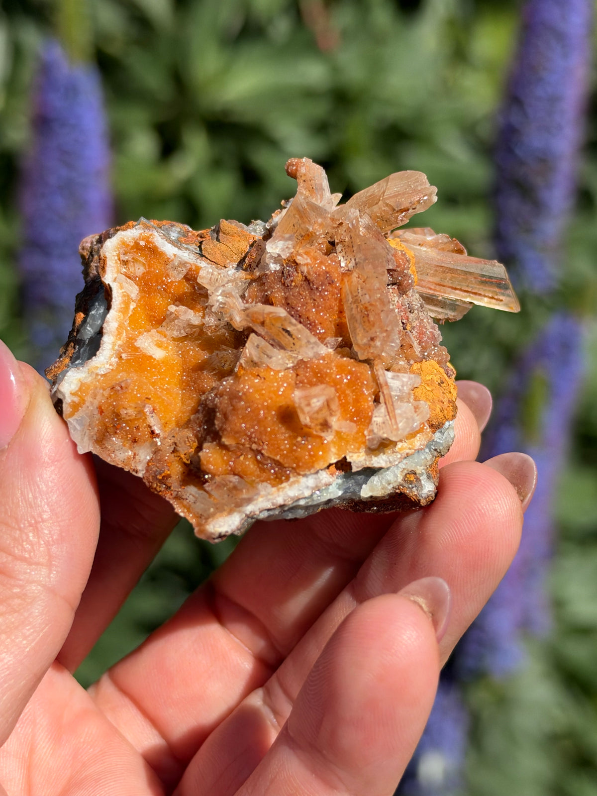 Smithsonite & Gypsum, Lavrion, Greece