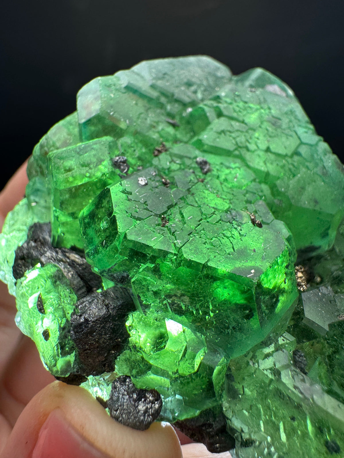 Green Fluorite from Milpo Mine, Peru