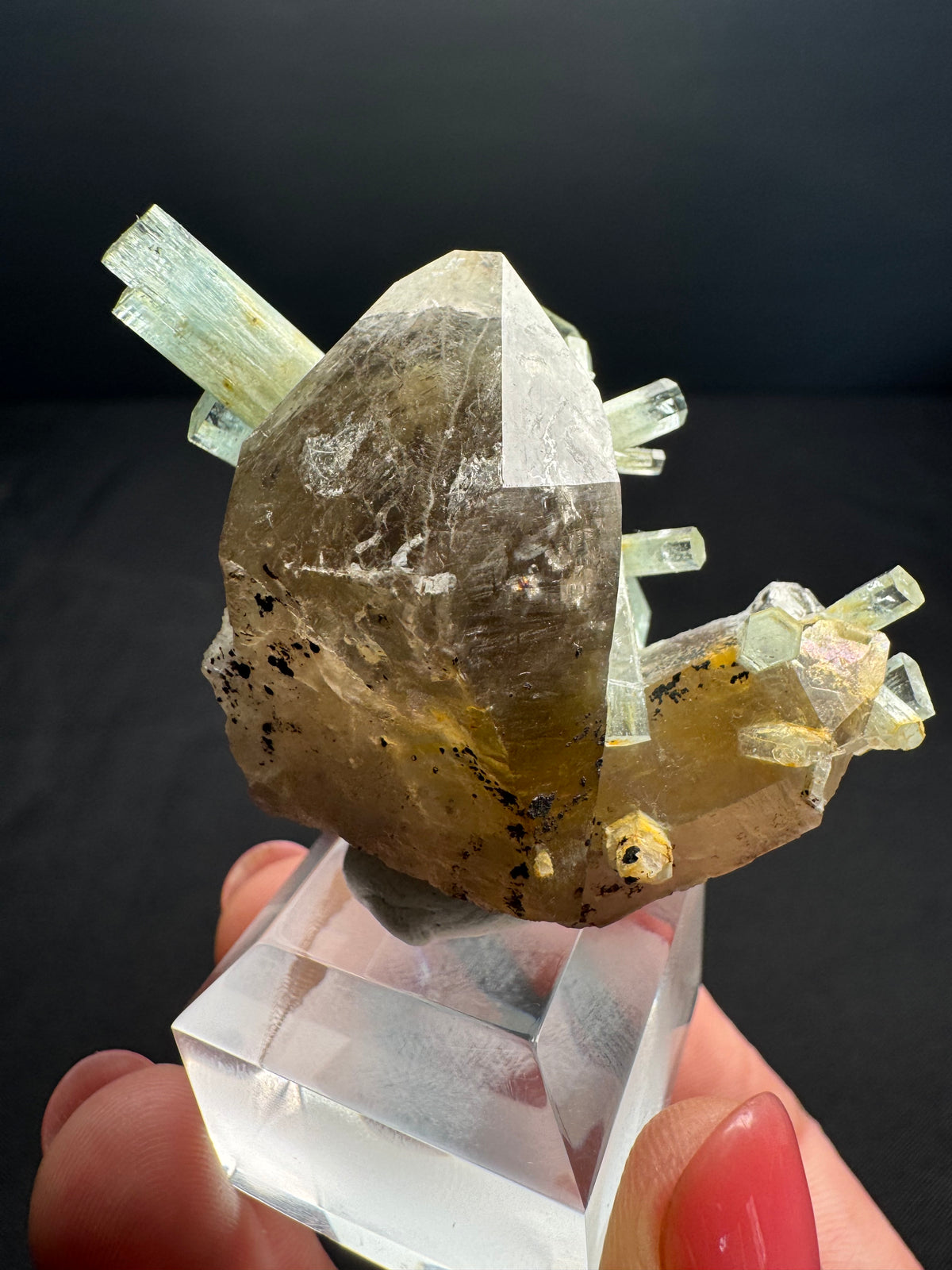 Quartz with Aquamarine, Erongo, Namibia