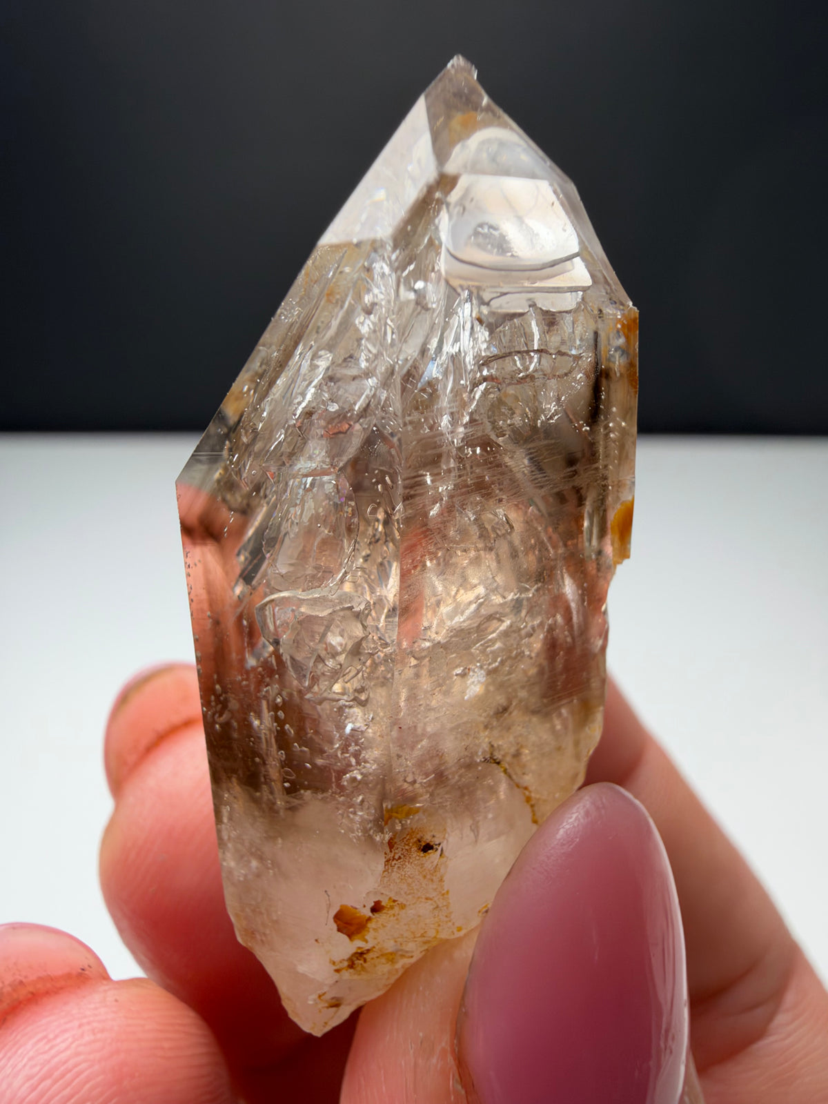 3+ Bubbles, Enhydro Quartz, Goboboseb, Namibia