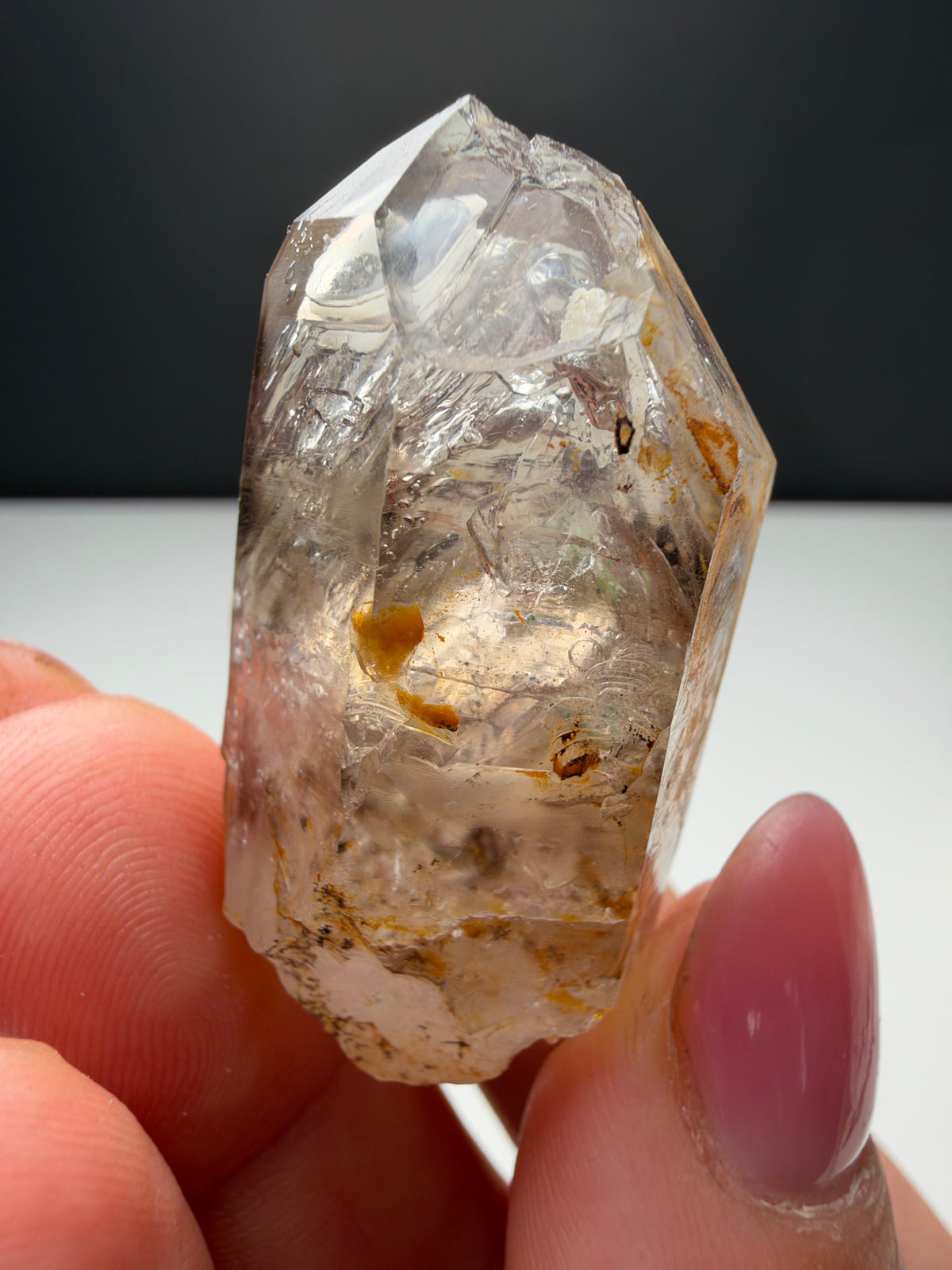 3+ Bubbles, Enhydro Quartz, Goboboseb, Namibia