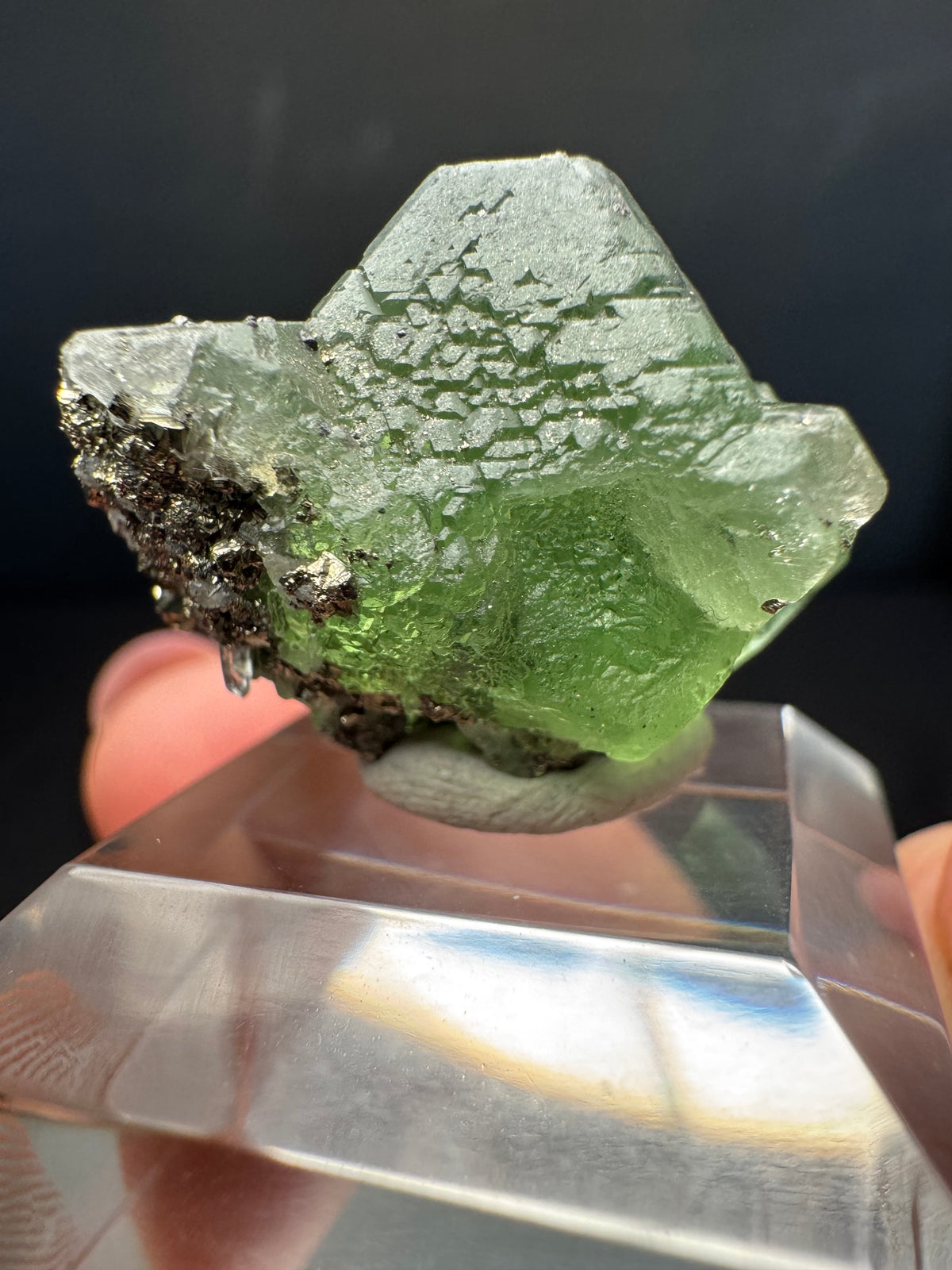 Fluorite with Sphalerite, Pyrite, Milpo Mine, Peru