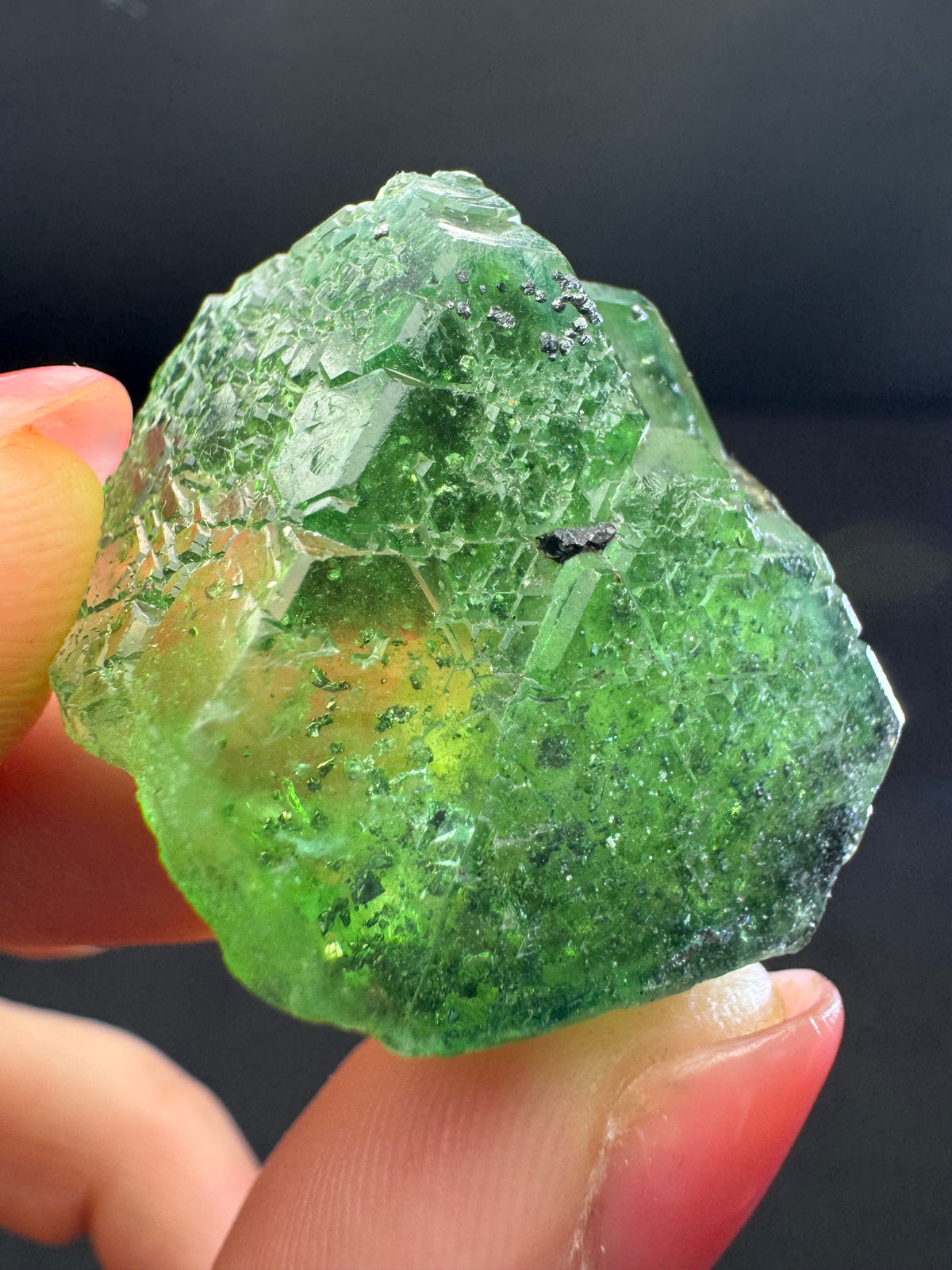 Fluorite with Pyrite, Geocronite-Jordanite, Milpo Mine, Peru