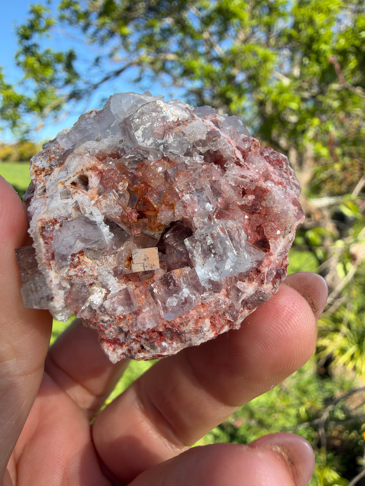 Lilac Fluorite, Hilarion Mine, Lavrion, Greece