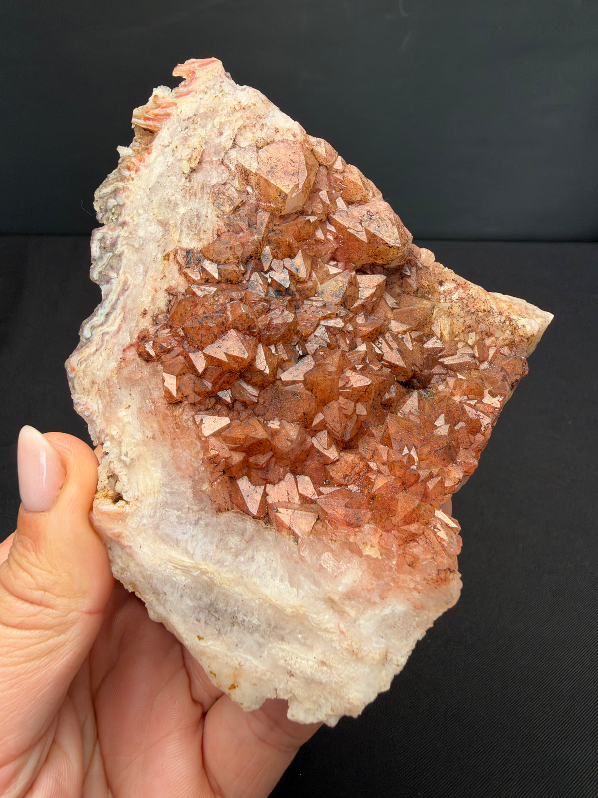 Chalcedony cast after Halite or Fluorite (Pseudomorph), Sidi Rahal, Morocco