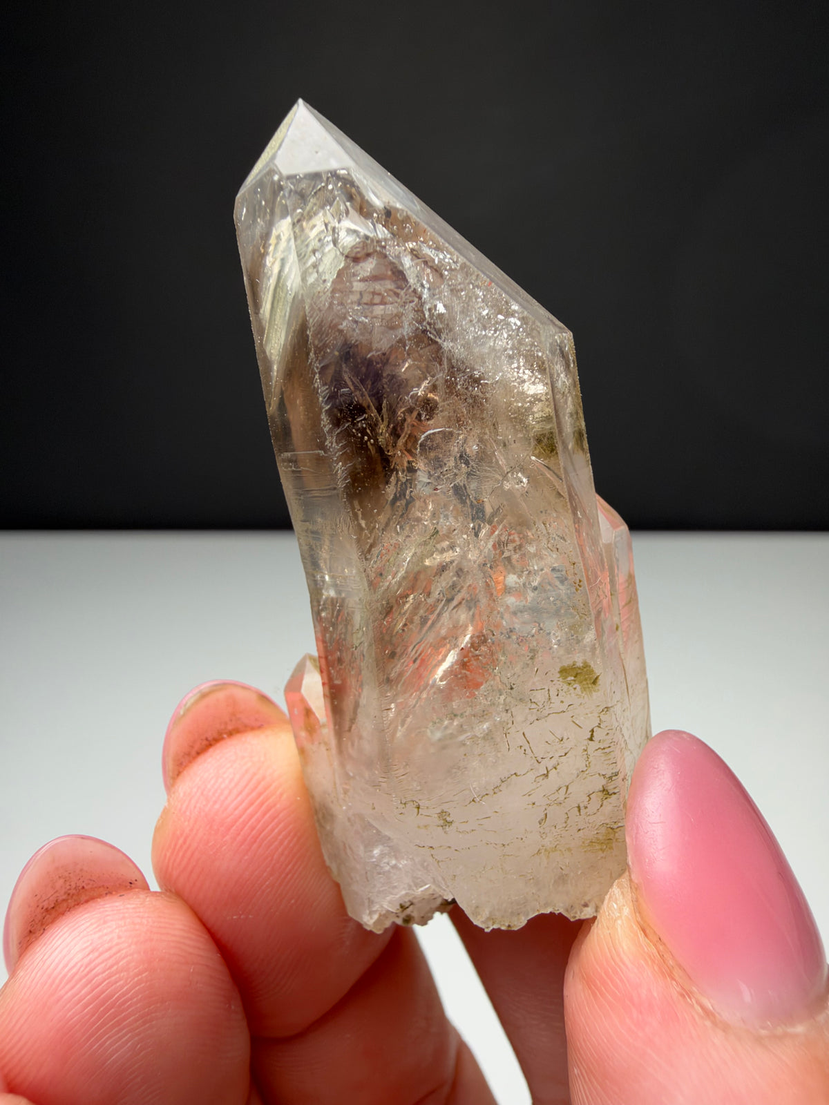 2 bubbles Enhydro Quartz, Goboboseb, Namibia