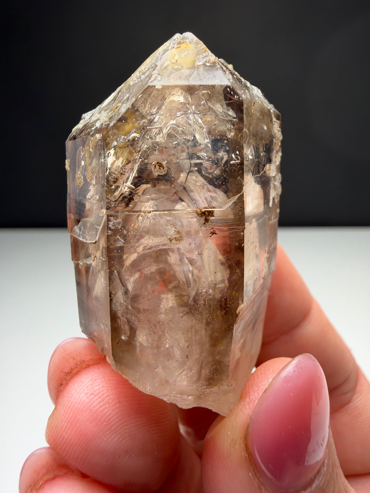 3 bubbles Enhydro Quartz, Goboboseb, Namibia