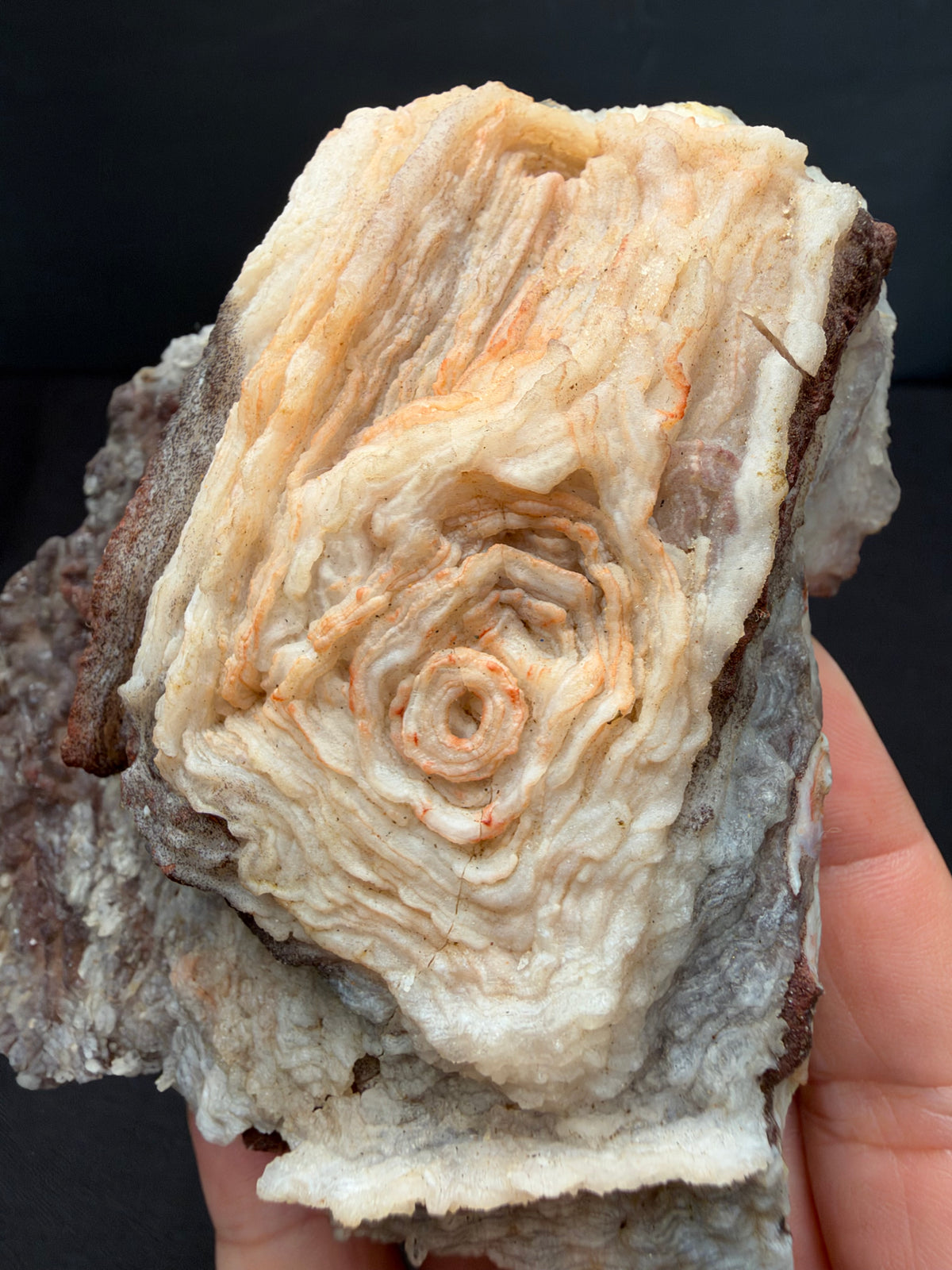 Chalcedony cast after Halite or Fluorite (Pseudomorph), Sidi Rahal, Morocco
