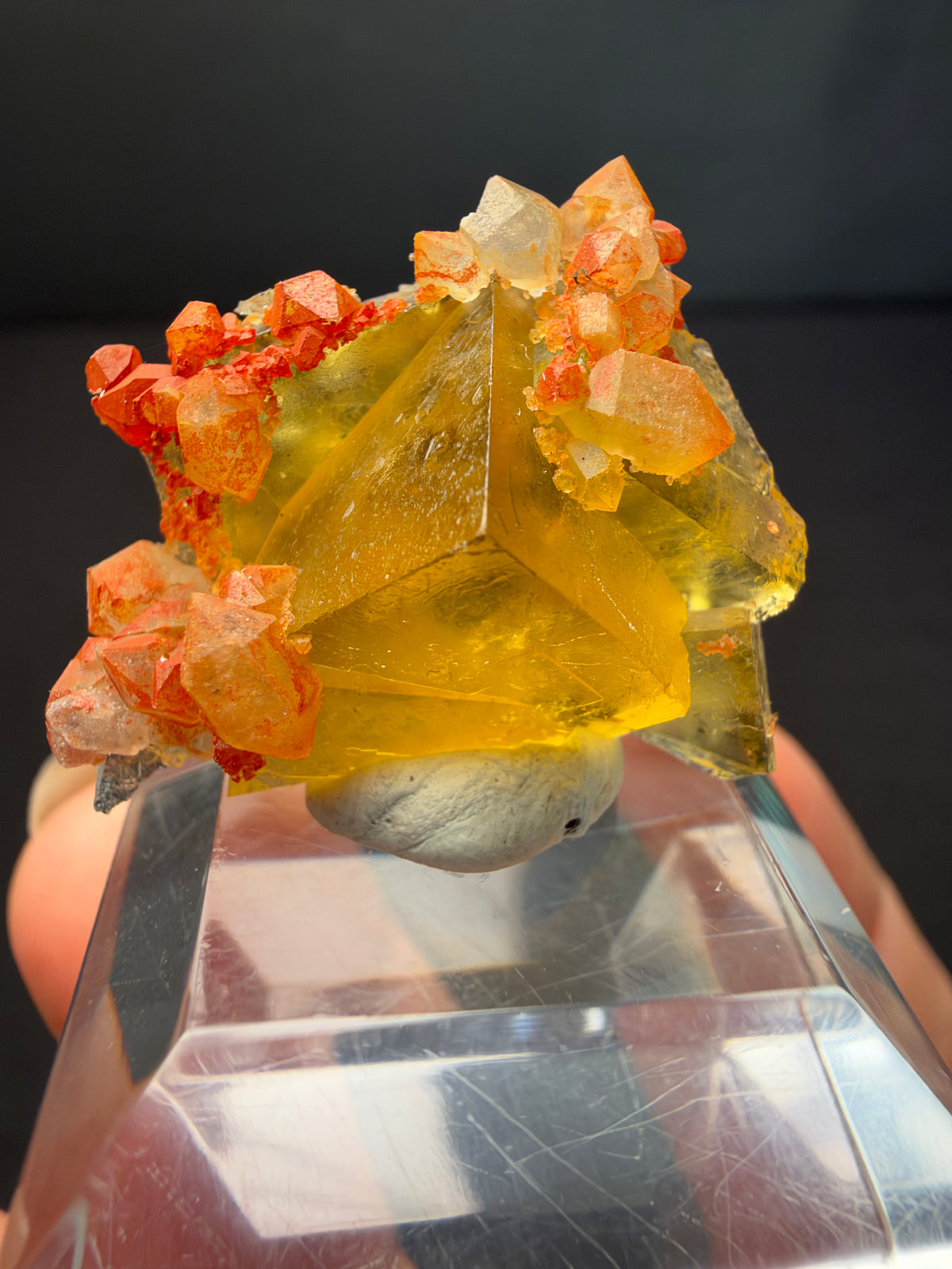 Fluorite with Quartz, Tizi n'Tichka, Morocco