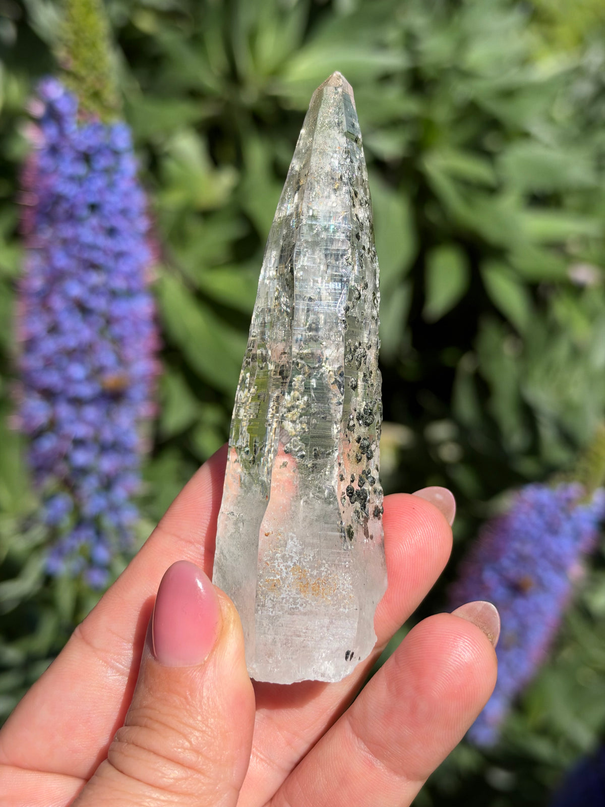Tessin Quartz with Chlorite, Ganesh Himal, Nepal