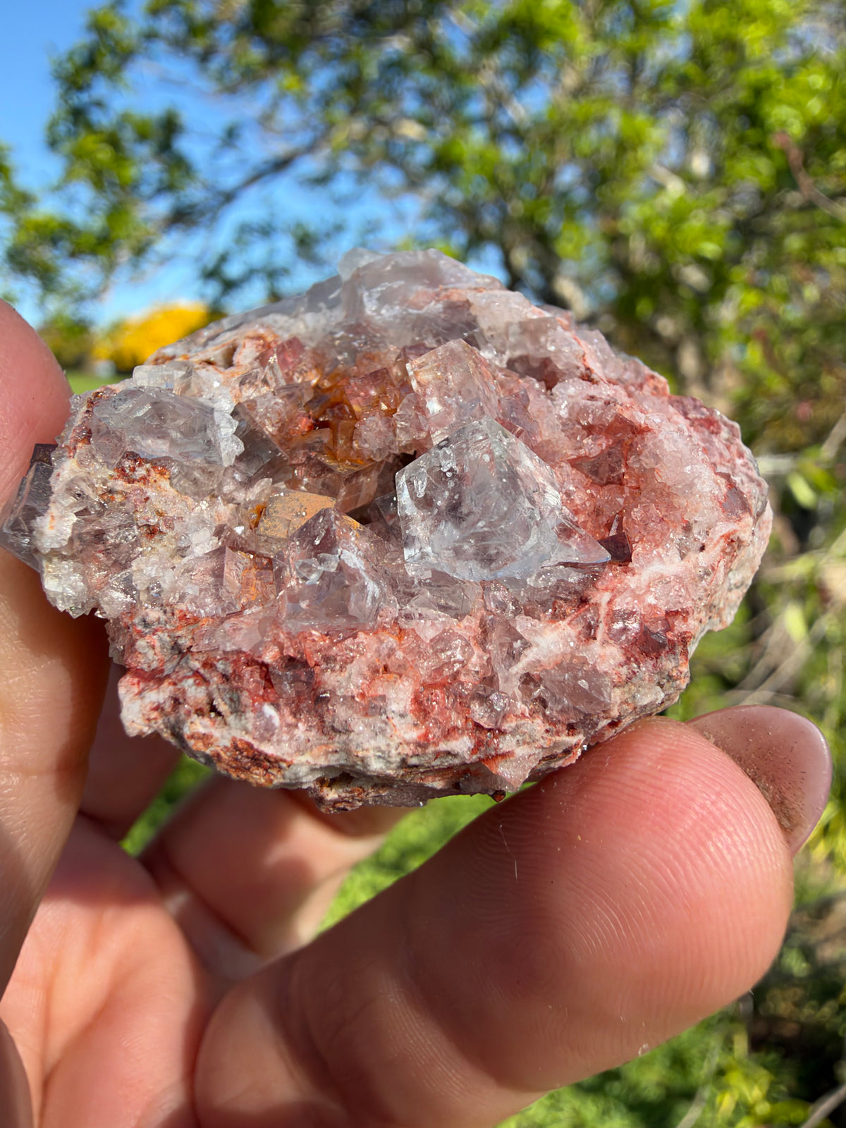 Lilac Fluorite, Hilarion Mine, Lavrion, Greece
