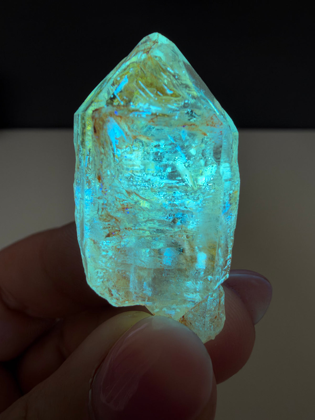 Enhydro Quartz with Moving Sediment & Petroleum Inclusions, Madirobe, Madagascar
