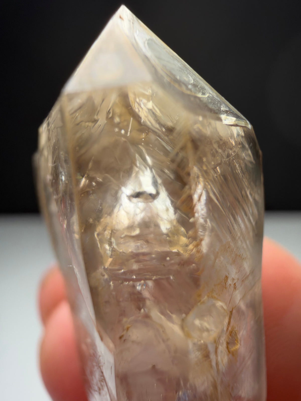 2 Moving Bubbles Enhydro Quartz, Goboboseb, Namibia