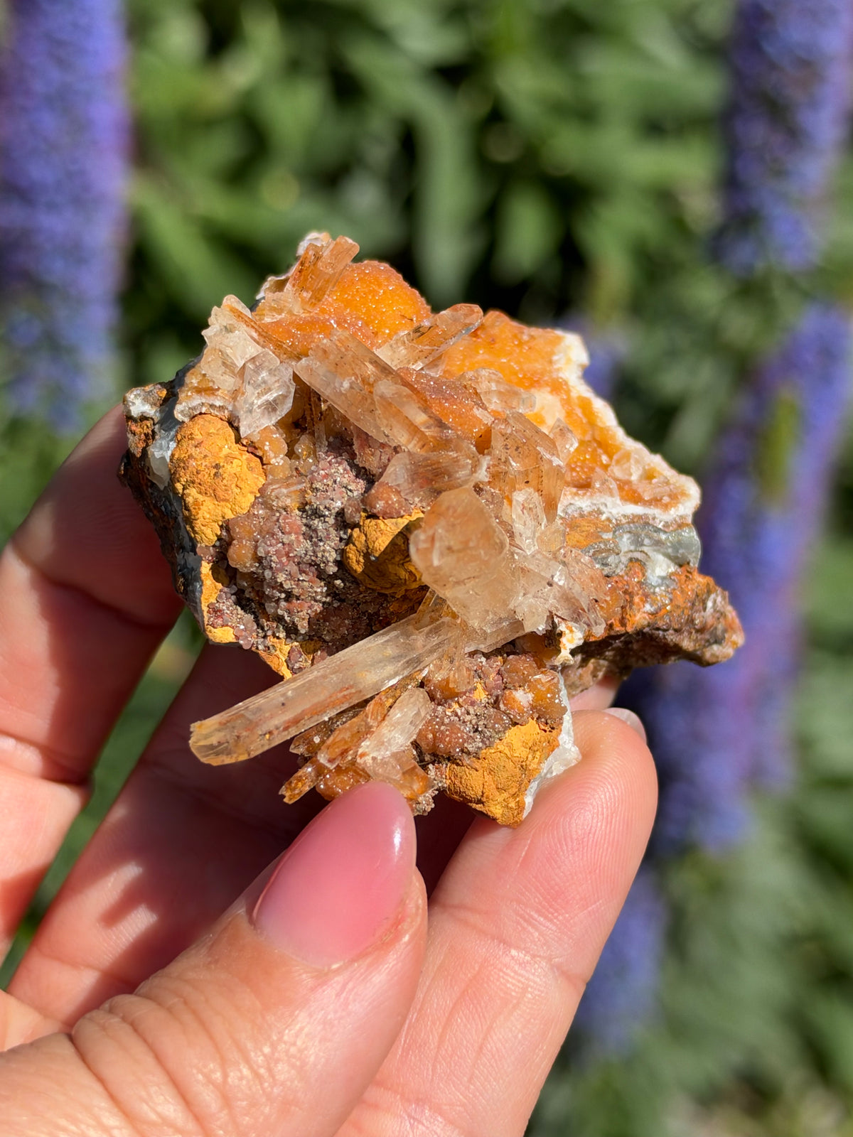 Smithsonite & Gypsum, Lavrion, Greece