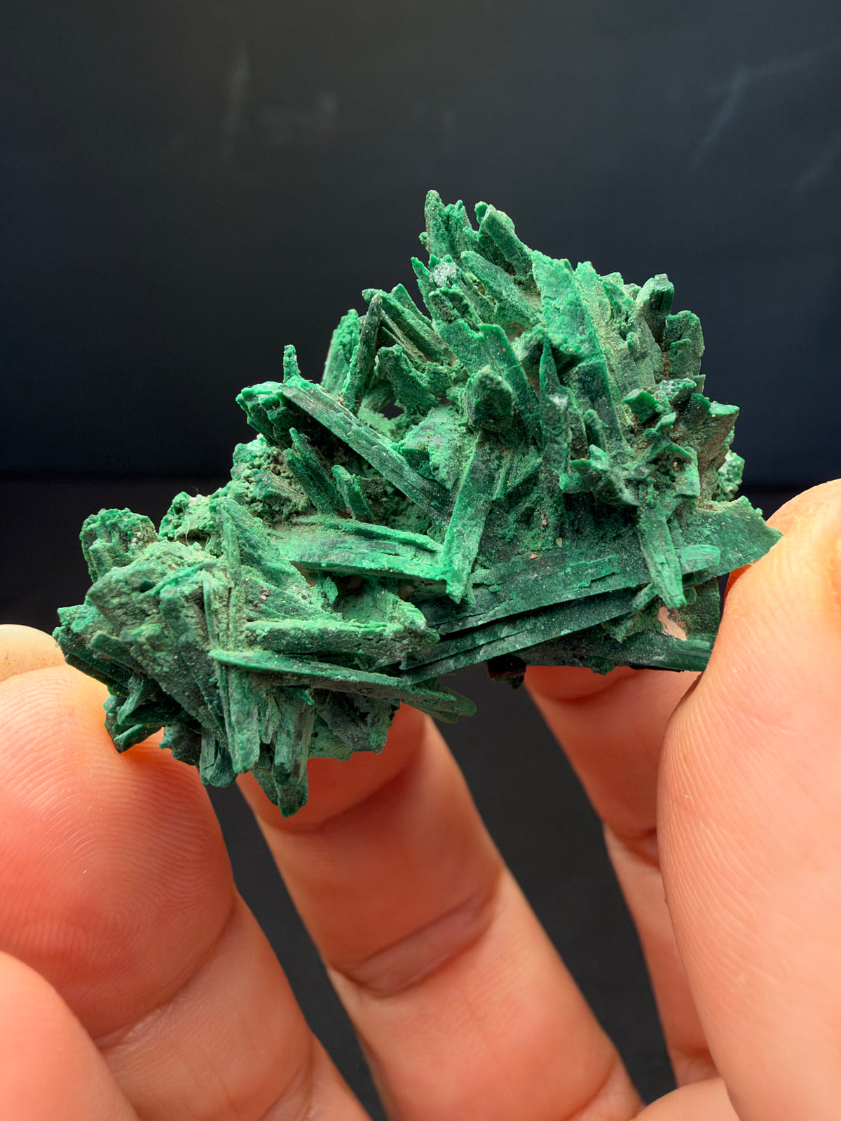 Malachite after Azurite (Pseudomorph), Kerrouchen, Morocco