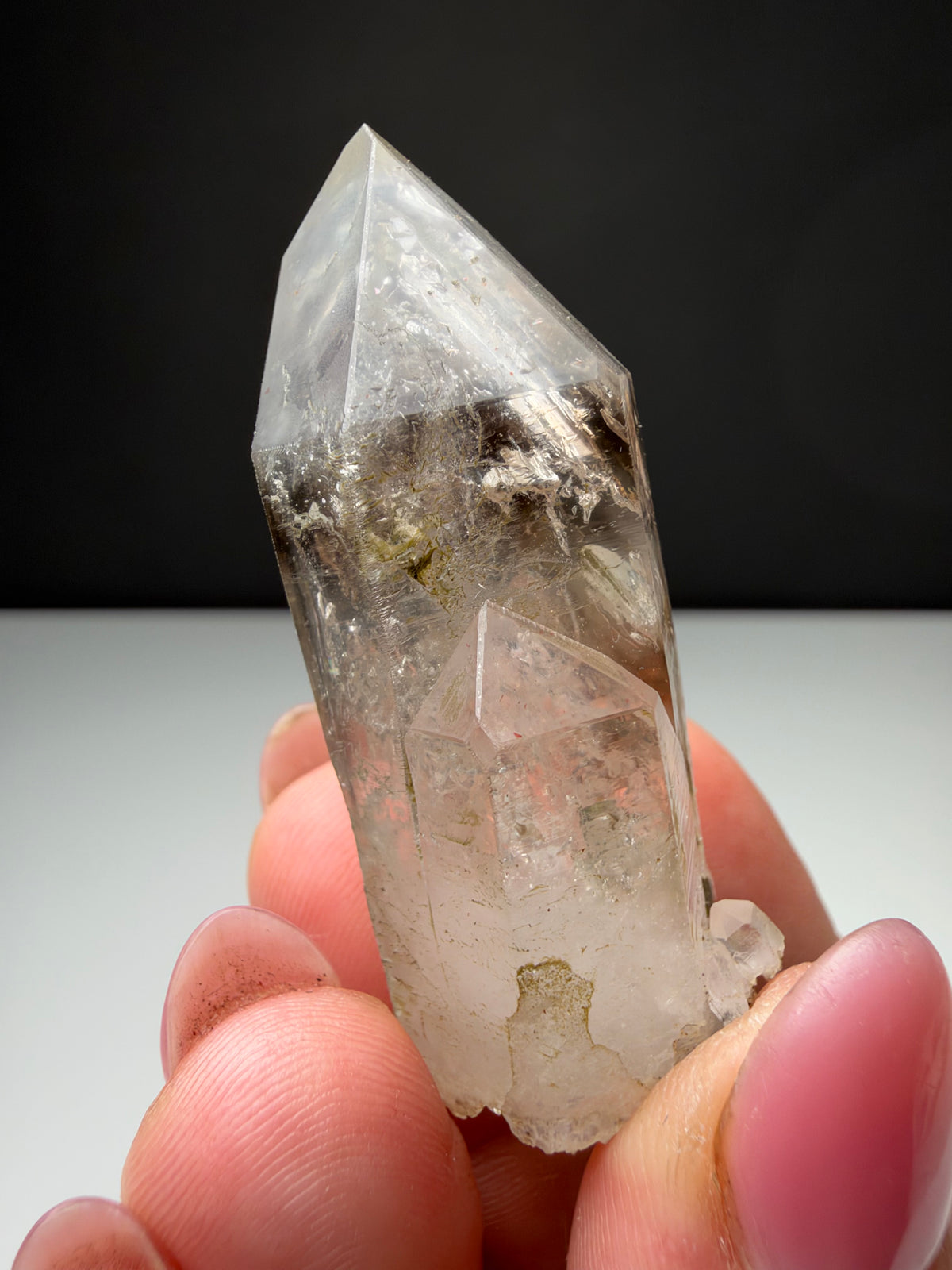 2 bubbles Enhydro Quartz, Goboboseb, Namibia