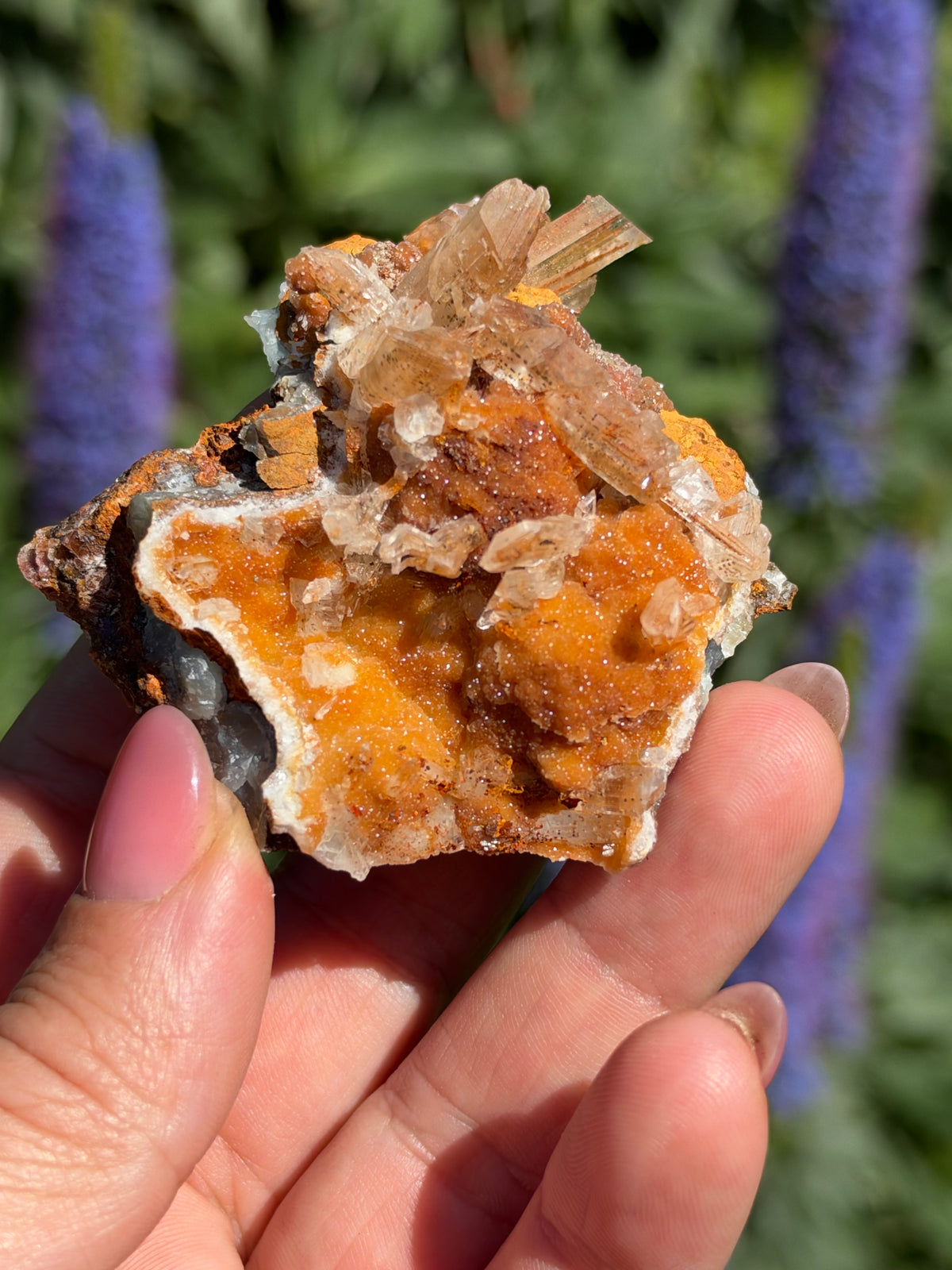 Smithsonite & Gypsum, Lavrion, Greece