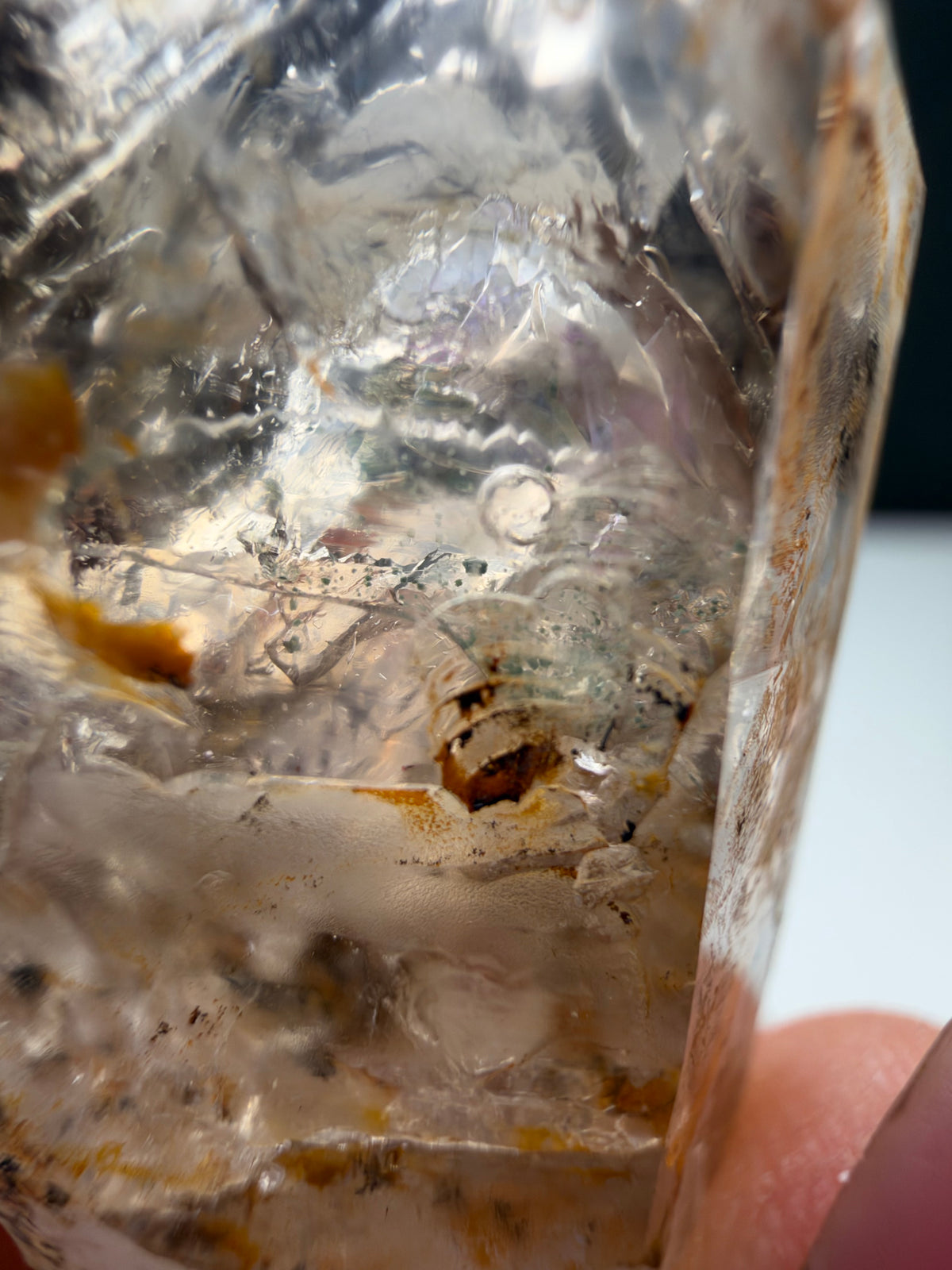 3+ Bubbles, Enhydro Quartz, Goboboseb, Namibia