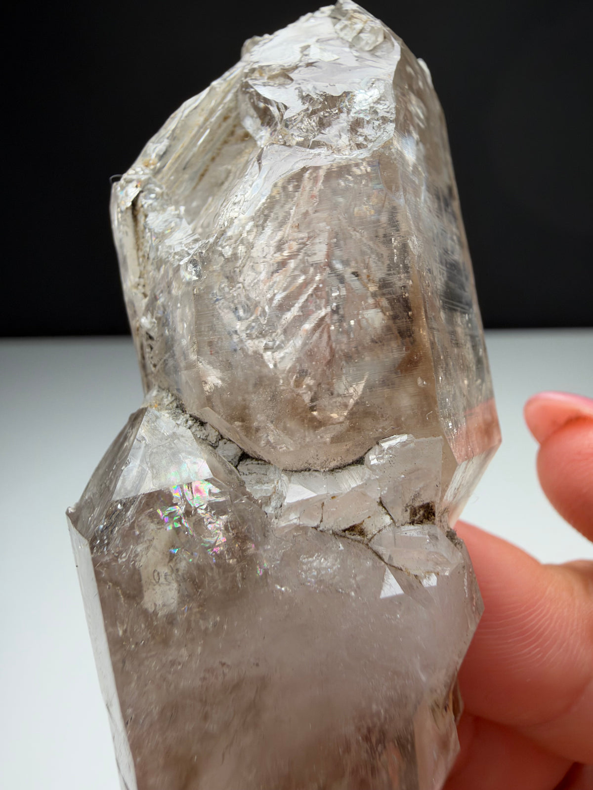 Double Terminateed Enhydro Quartz, Goboboseb, Namibia