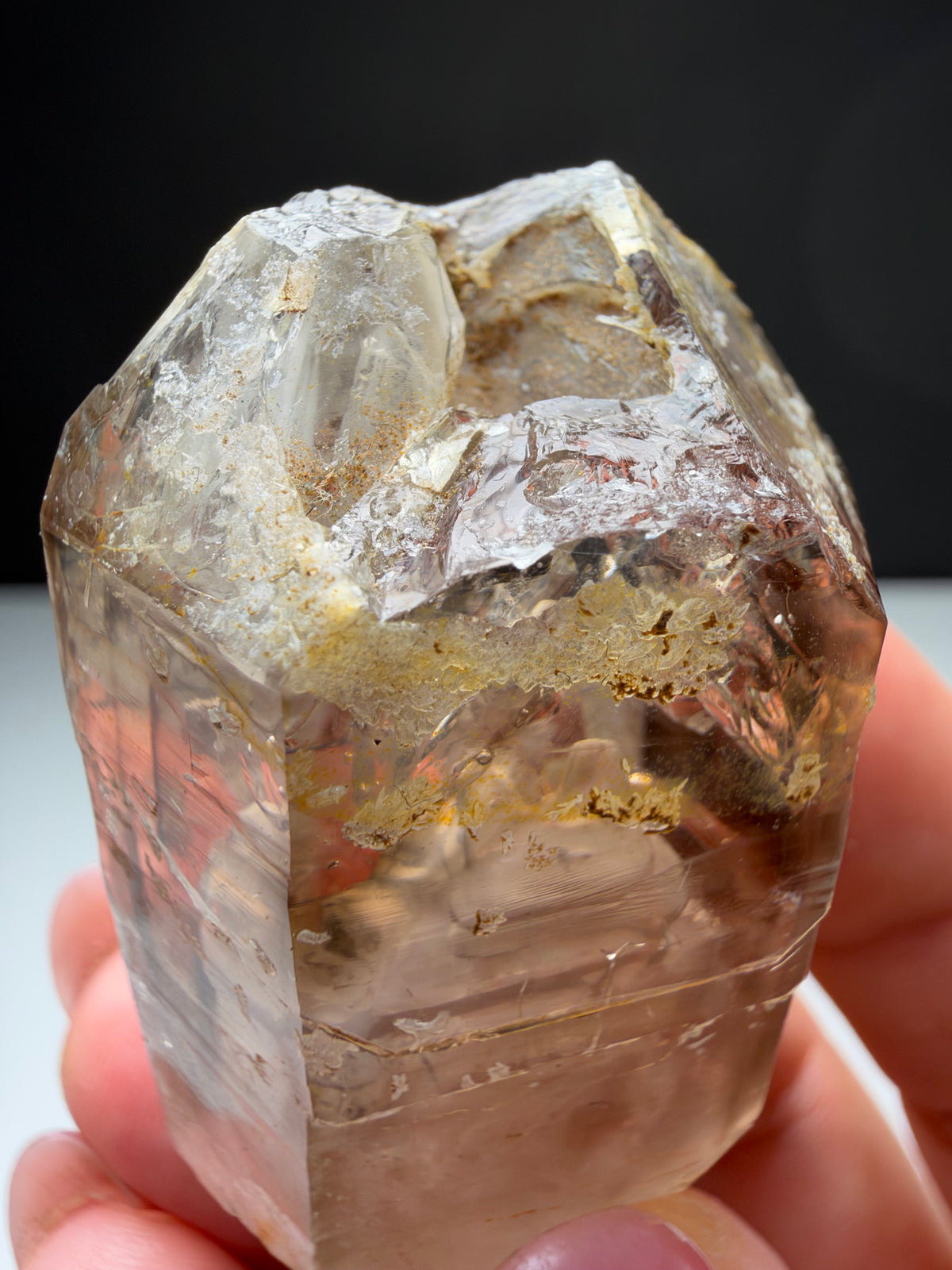 3 bubbles Enhydro Quartz, Goboboseb, Namibia