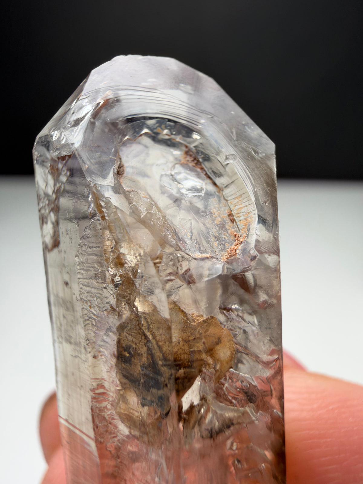 2x moving bubbles Enhydro Quartz, Goboboseb, Namibia