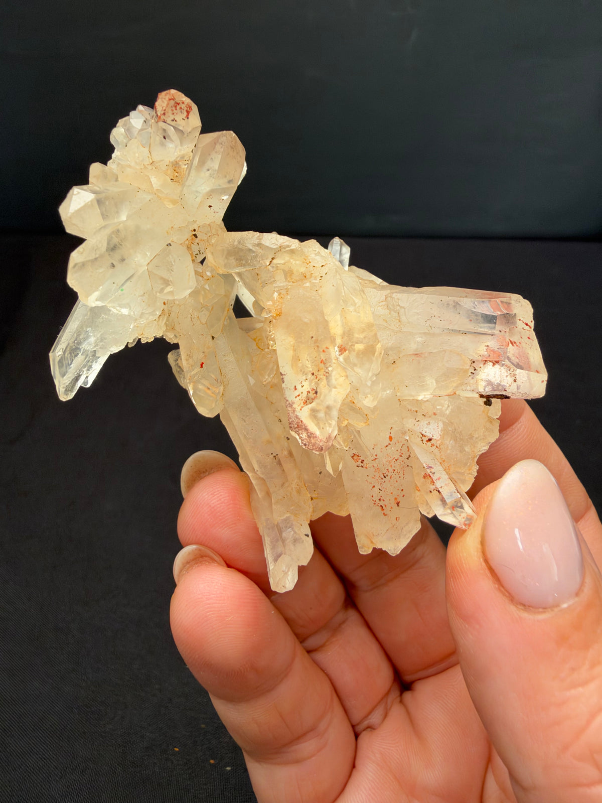 Faden Quartz with Hematite, Iouriren Mine, Morocco