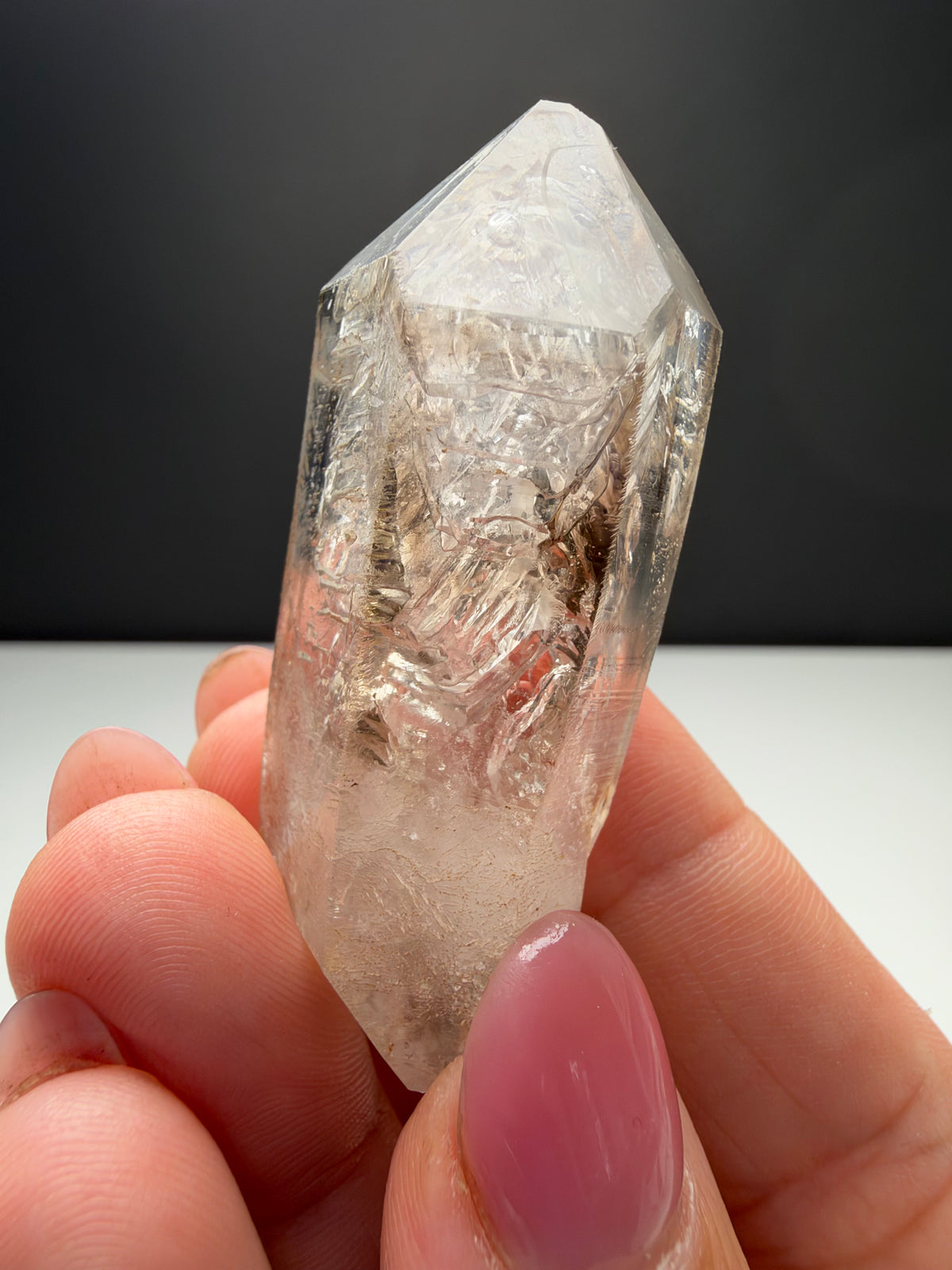 3 bubbles Enhydro Quartz, Goboboseb, Namibia
