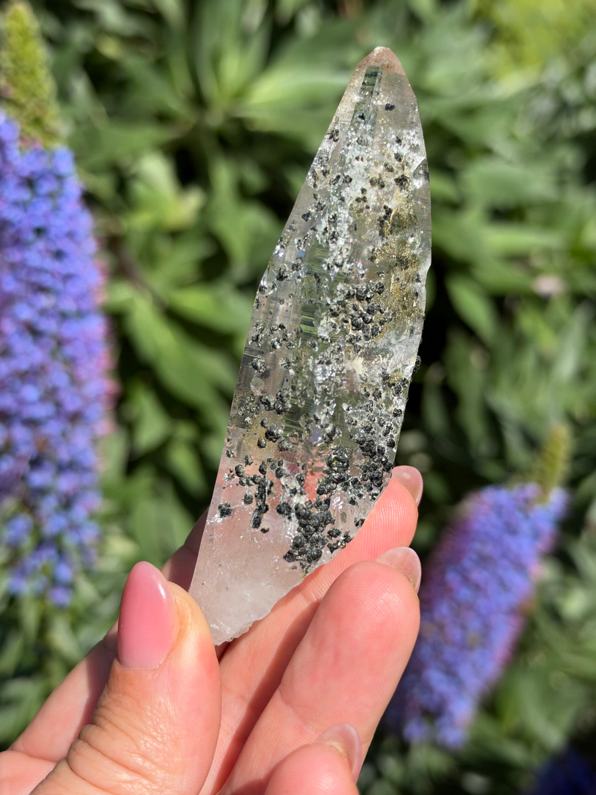 Tessin Quartz with Chlorite, Ganesh Himal, Nepal