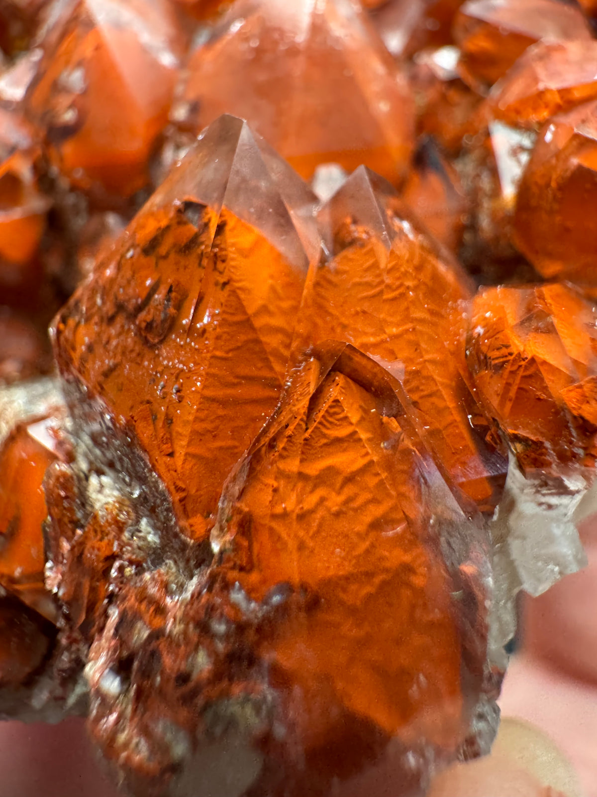 Quartz with Hematite, Orange River